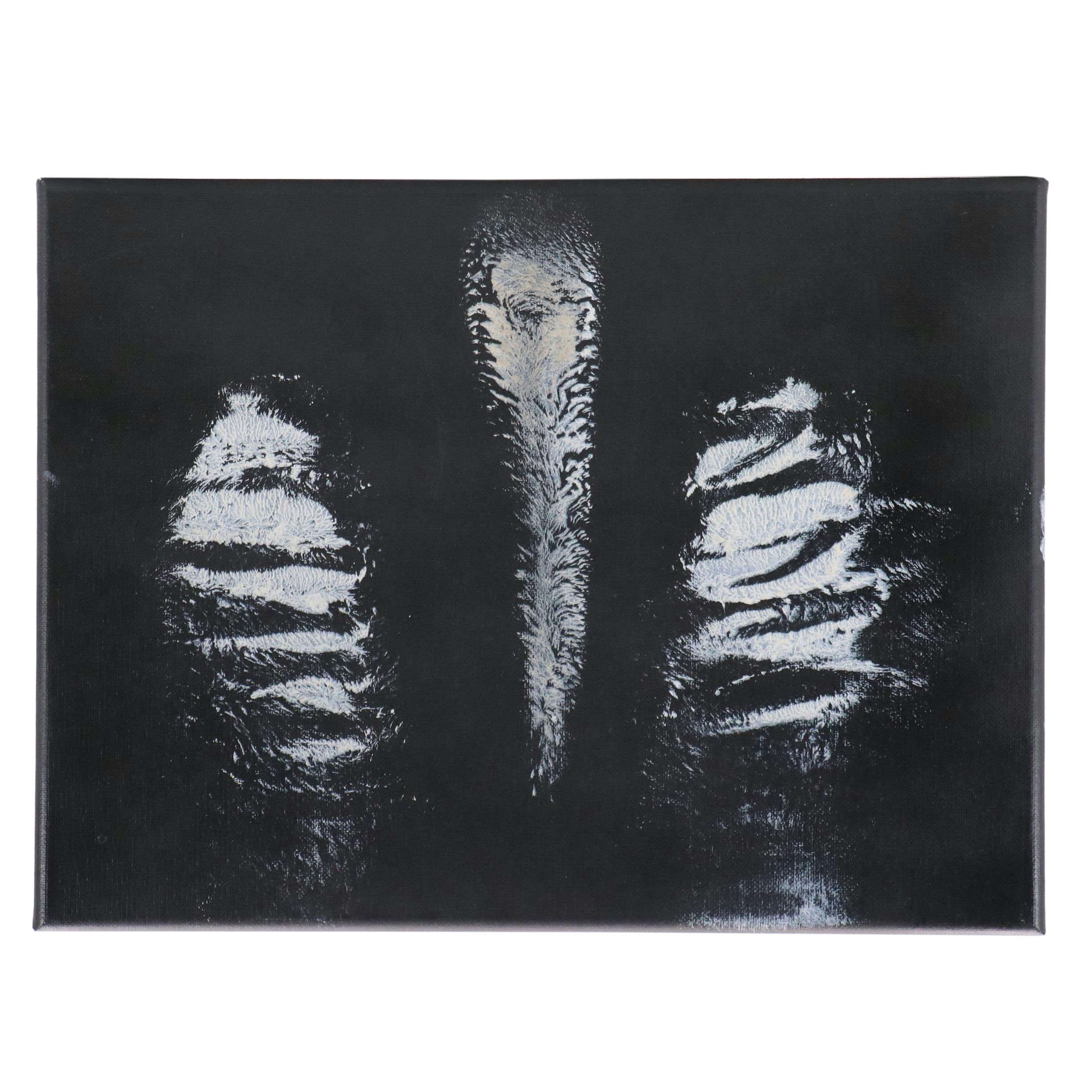 Cincinnati Zoo Rumps for Refuge Okapi Stamped Acrylic Painting, 2022