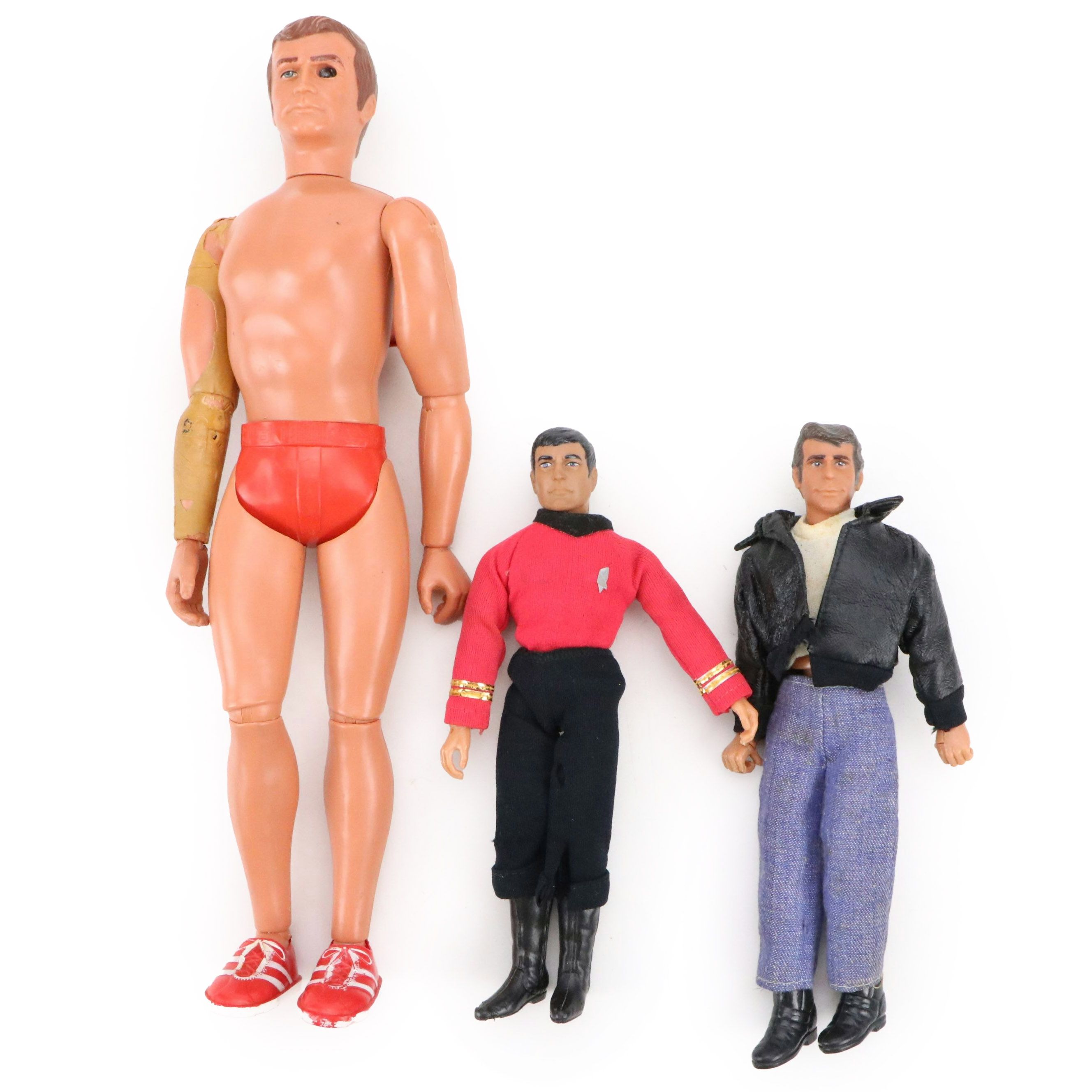 Mego Star "Scotty" 1974 Star Trek Doll with Fonzie and Other Kenner Doll