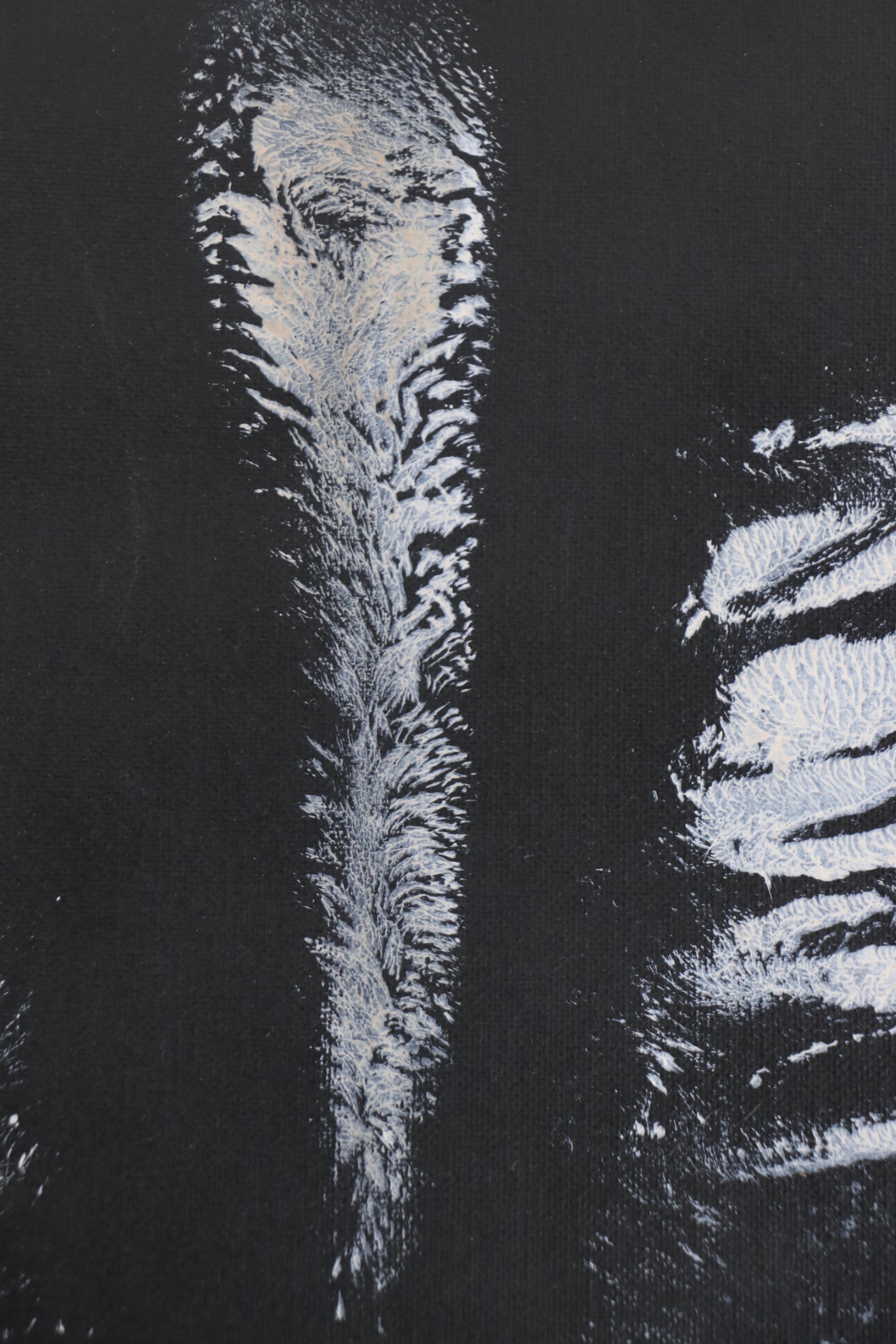 Cincinnati Zoo Rumps for Refuge Okapi Stamped Acrylic Painting, 2022