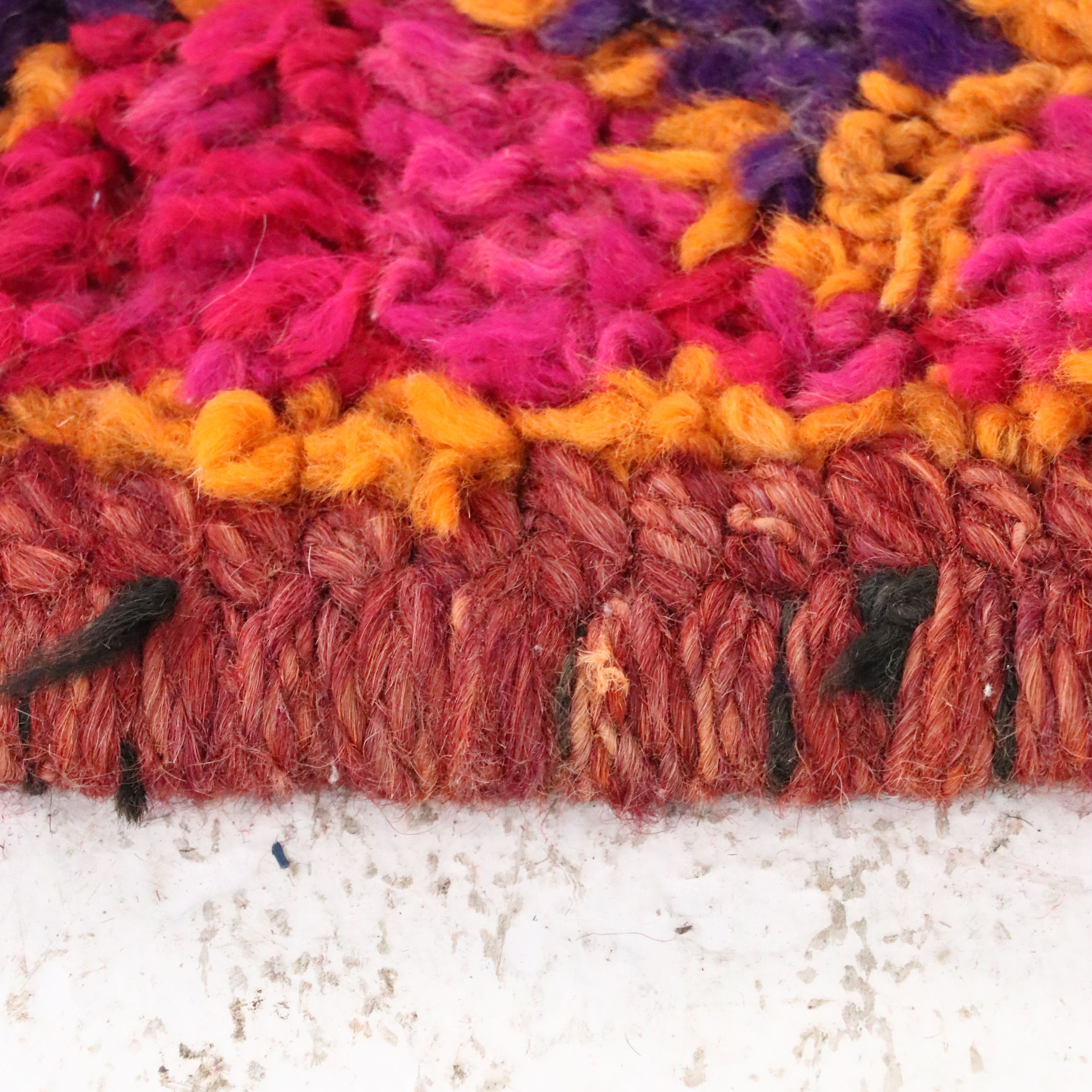 3'4 x 14'6 Hand-Knotted Moroccan Berber Long Rug