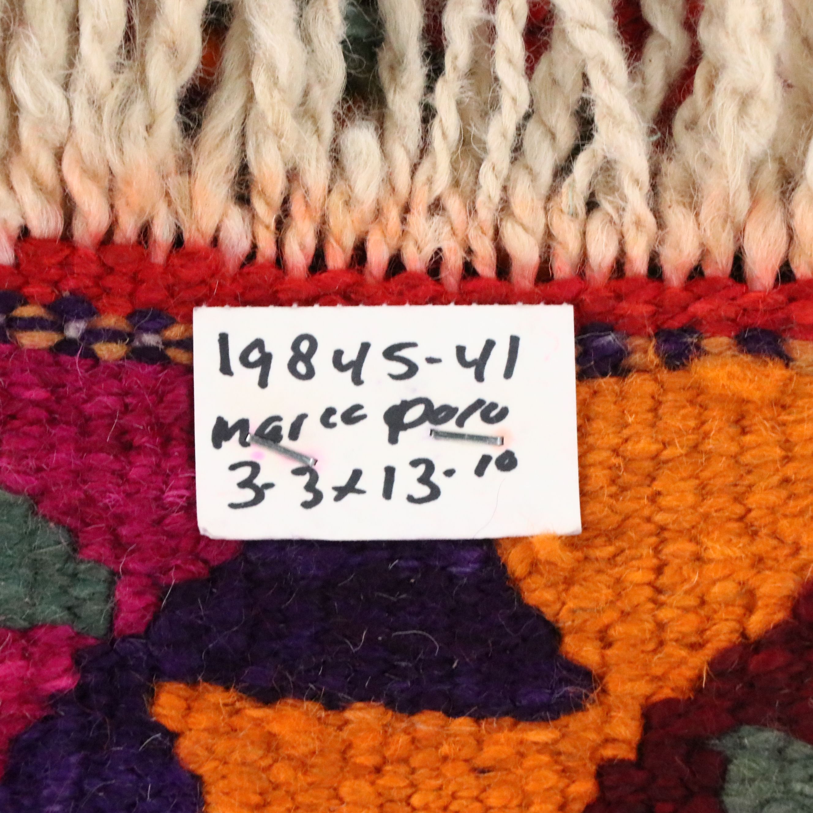 3'4 x 14'6 Hand-Knotted Moroccan Berber Long Rug