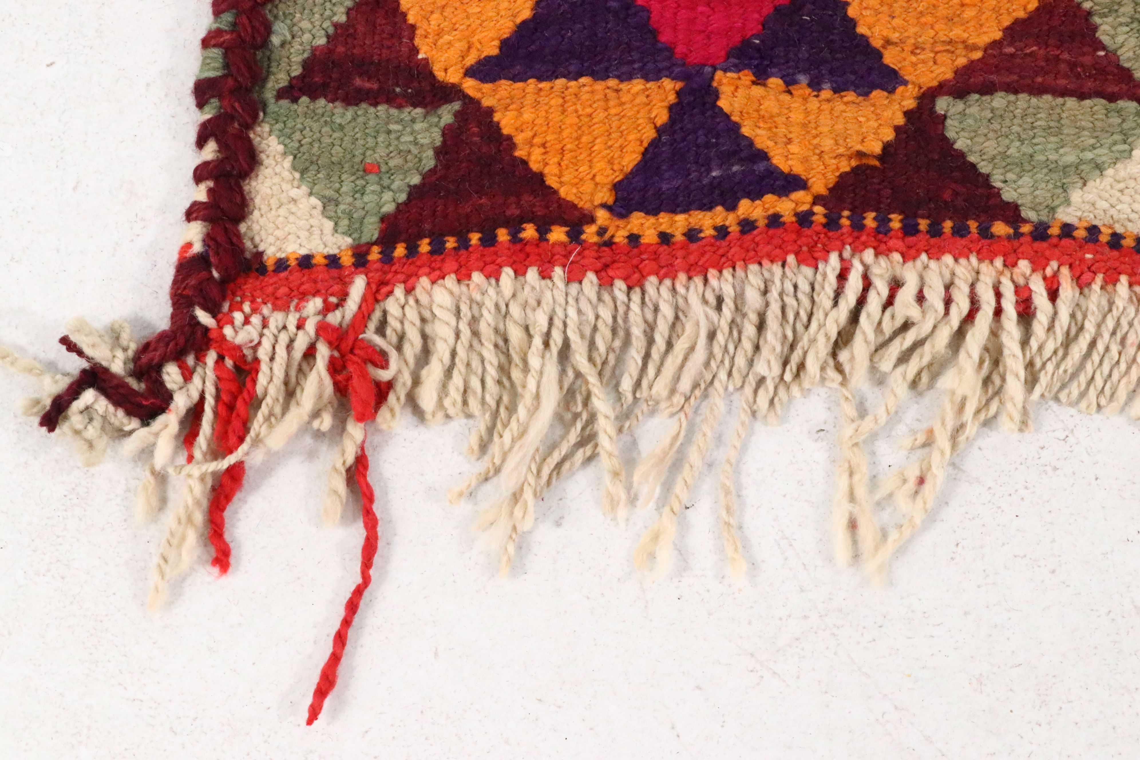 3'4 x 14'6 Hand-Knotted Moroccan Berber Long Rug