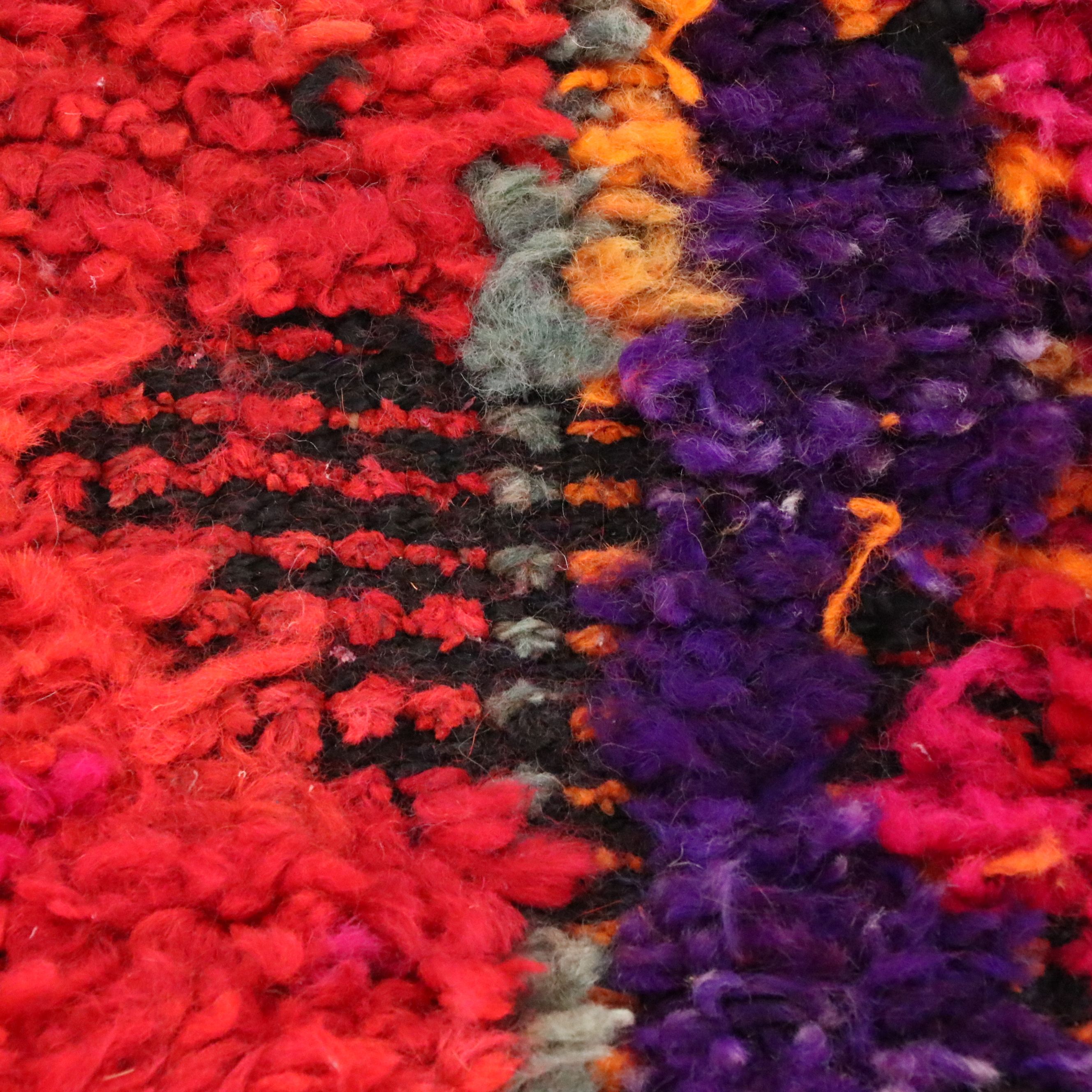 3'4 x 14'6 Hand-Knotted Moroccan Berber Long Rug