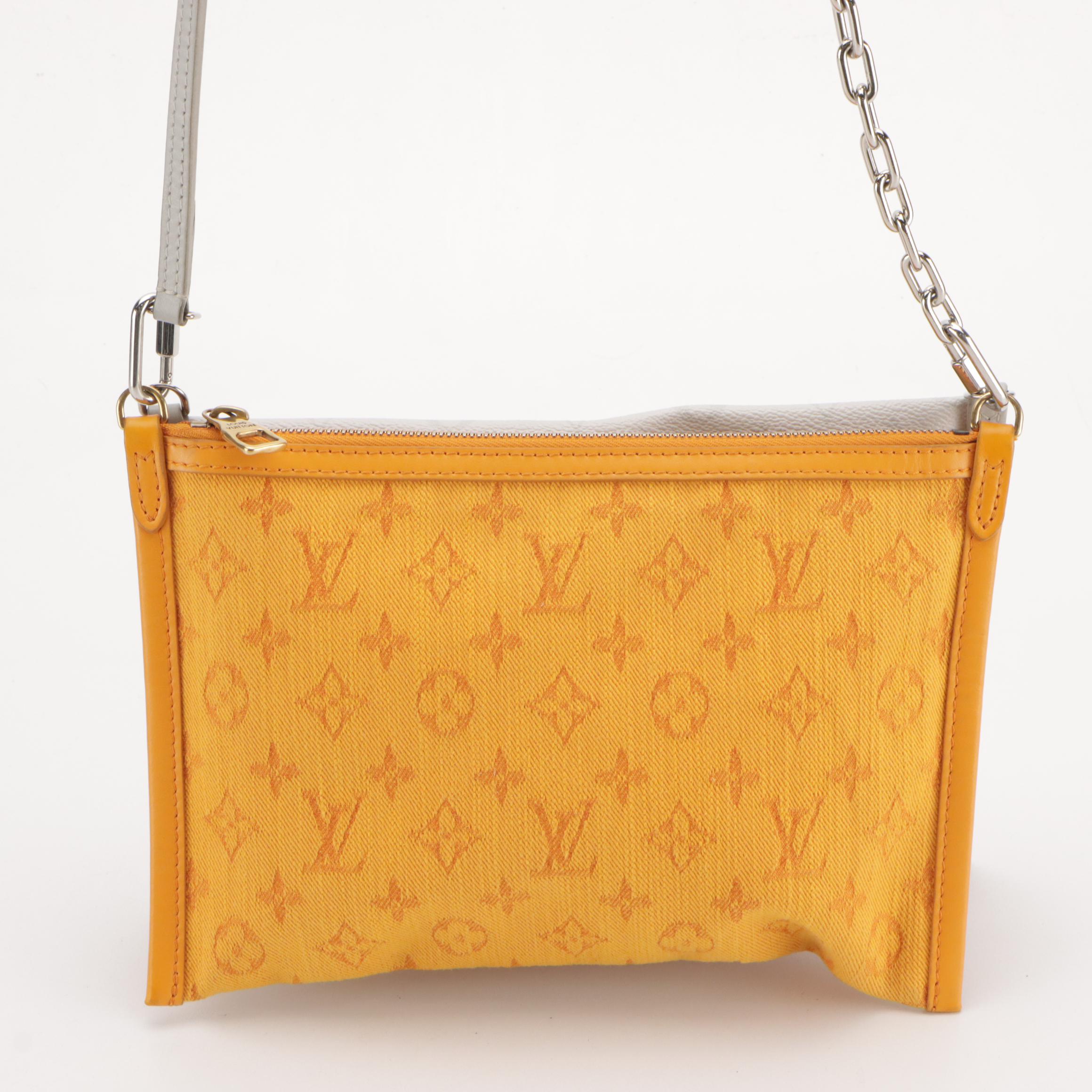Louis Vuitton Monogram Antarctica Double Flat Messenger Crossbody Bag