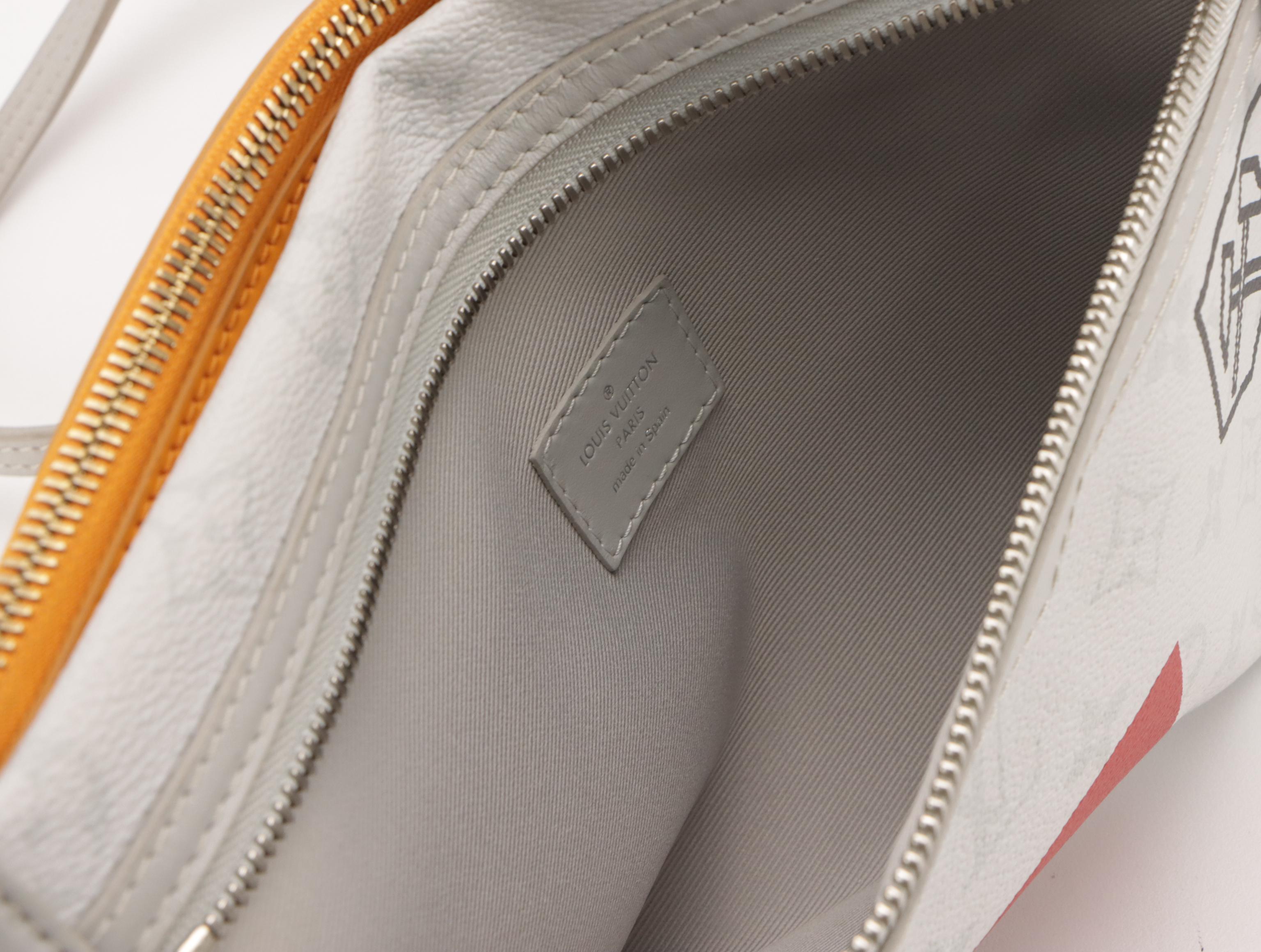 Louis Vuitton Monogram Antarctica Double Flat Messenger Crossbody Bag