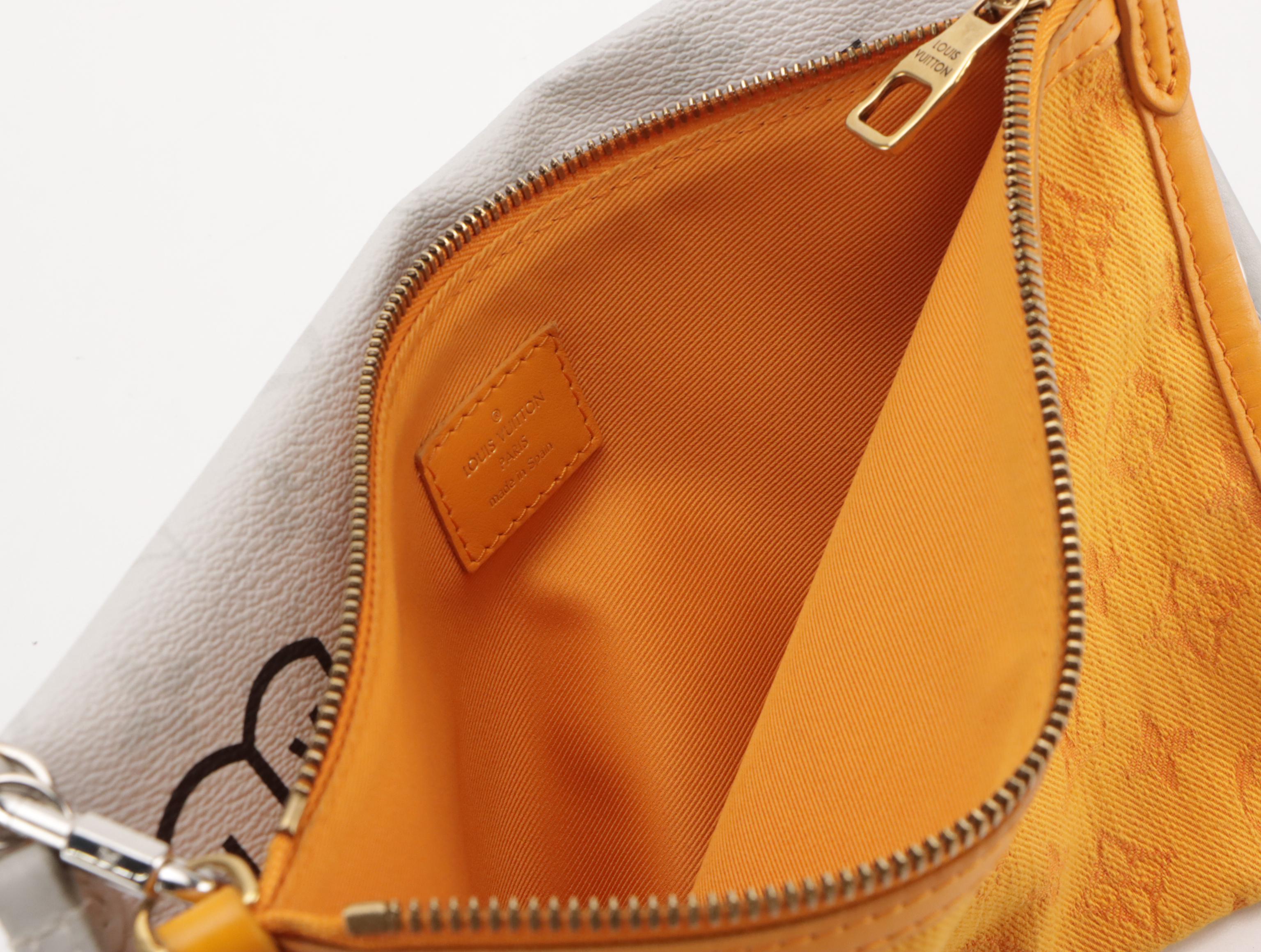 Louis Vuitton Monogram Antarctica Double Flat Messenger Crossbody Bag