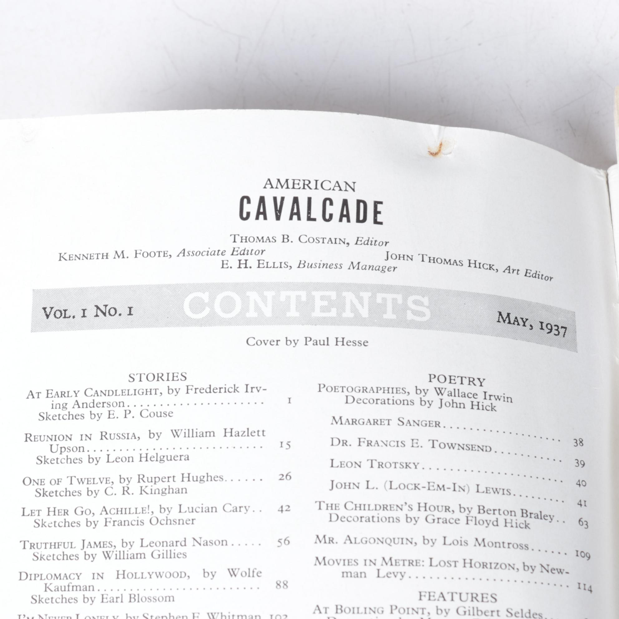 American Cavalcade 1937 Vol. 1 with "Show" Magazine & More Programs