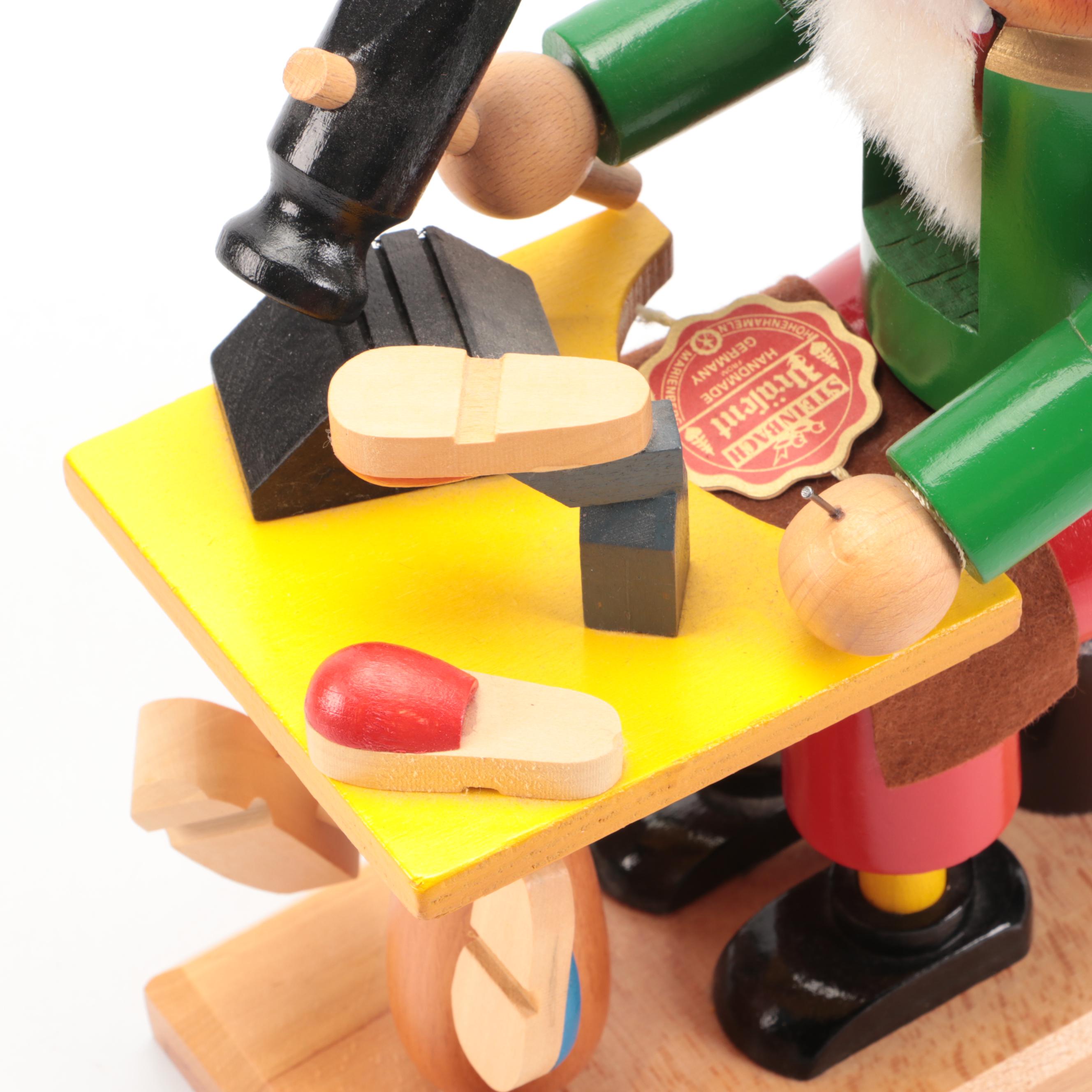 Steinbach Linen Weaver, Woodcutter and Cobbler Wooden Nutcrackers