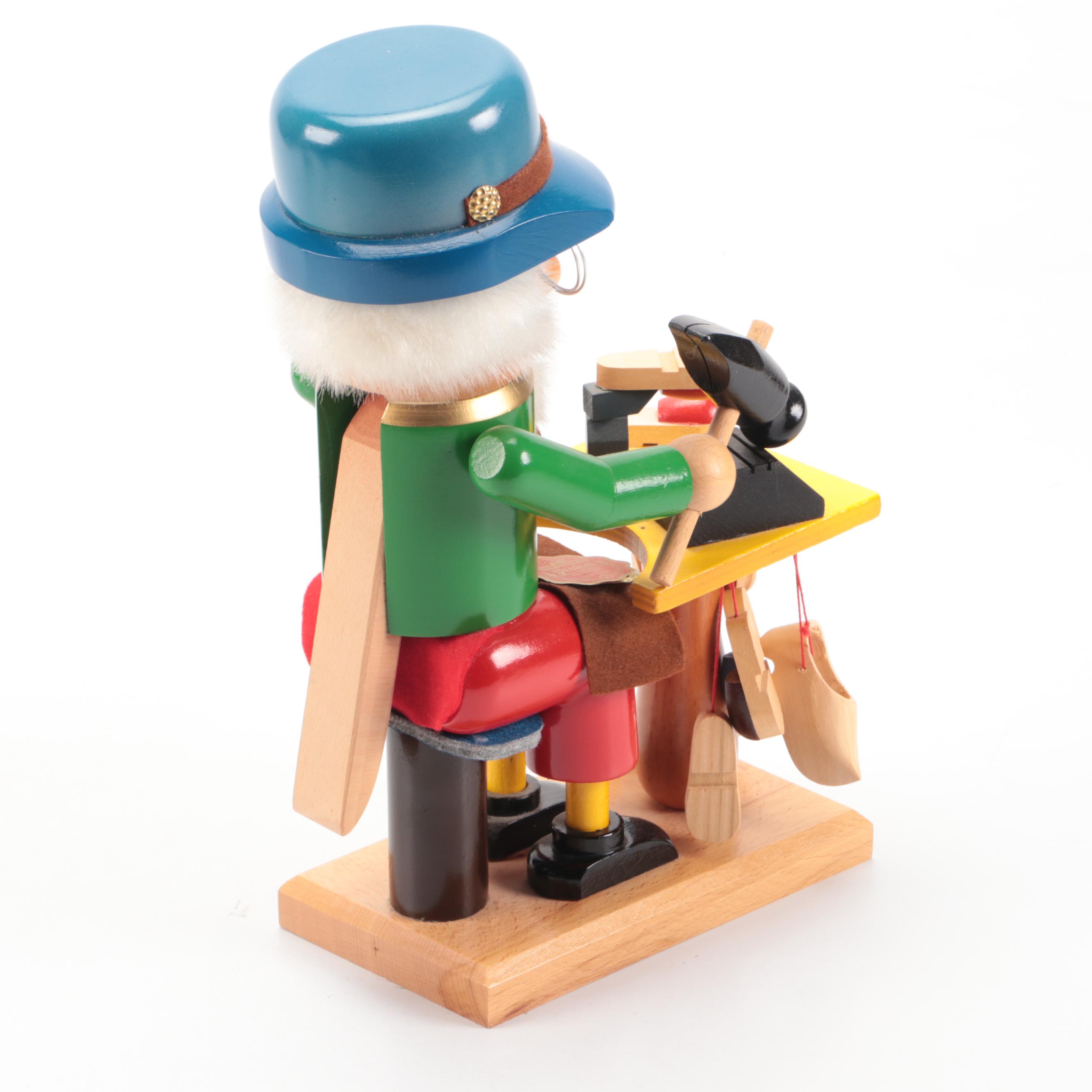 Steinbach Linen Weaver, Woodcutter and Cobbler Wooden Nutcrackers