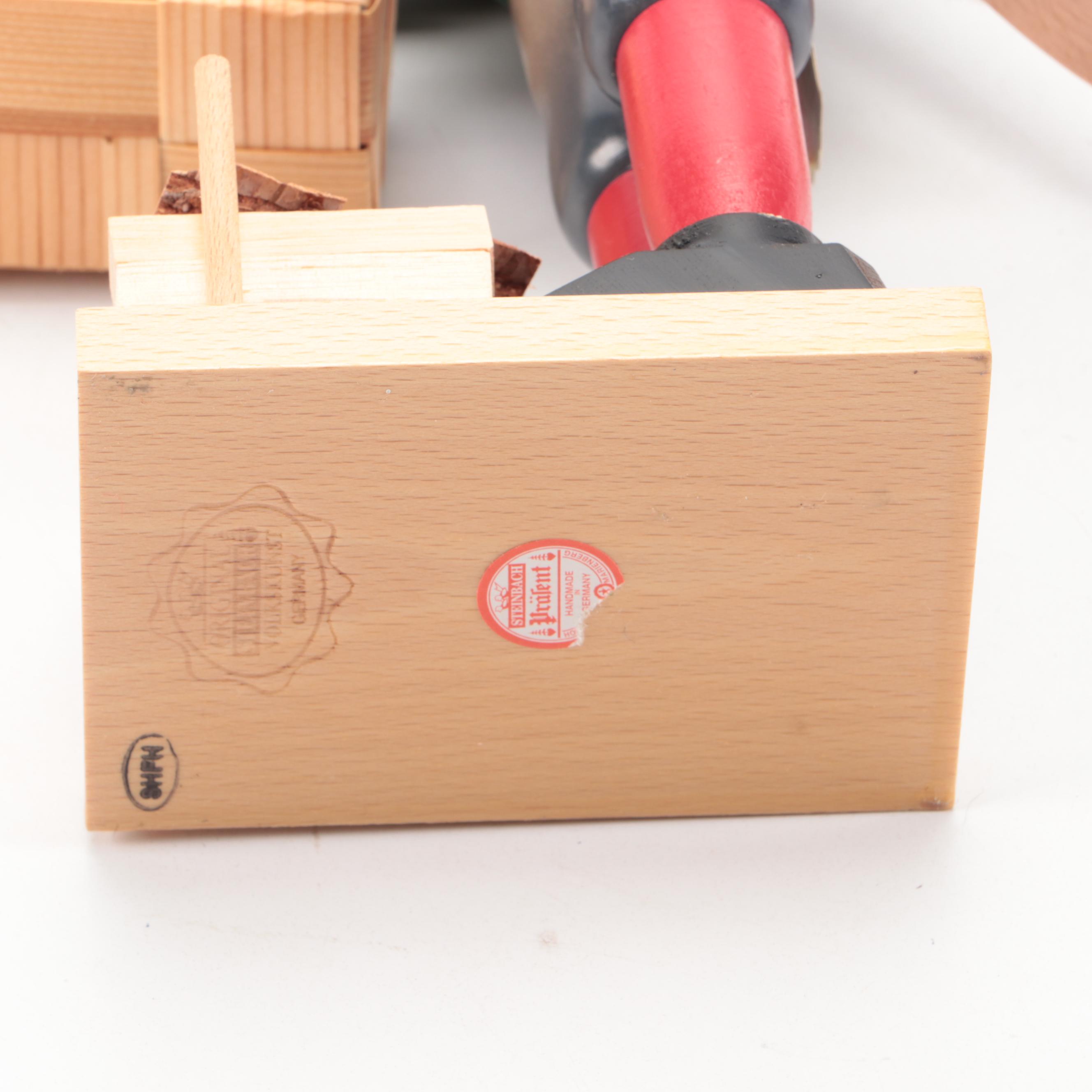 Steinbach Linen Weaver, Woodcutter and Cobbler Wooden Nutcrackers