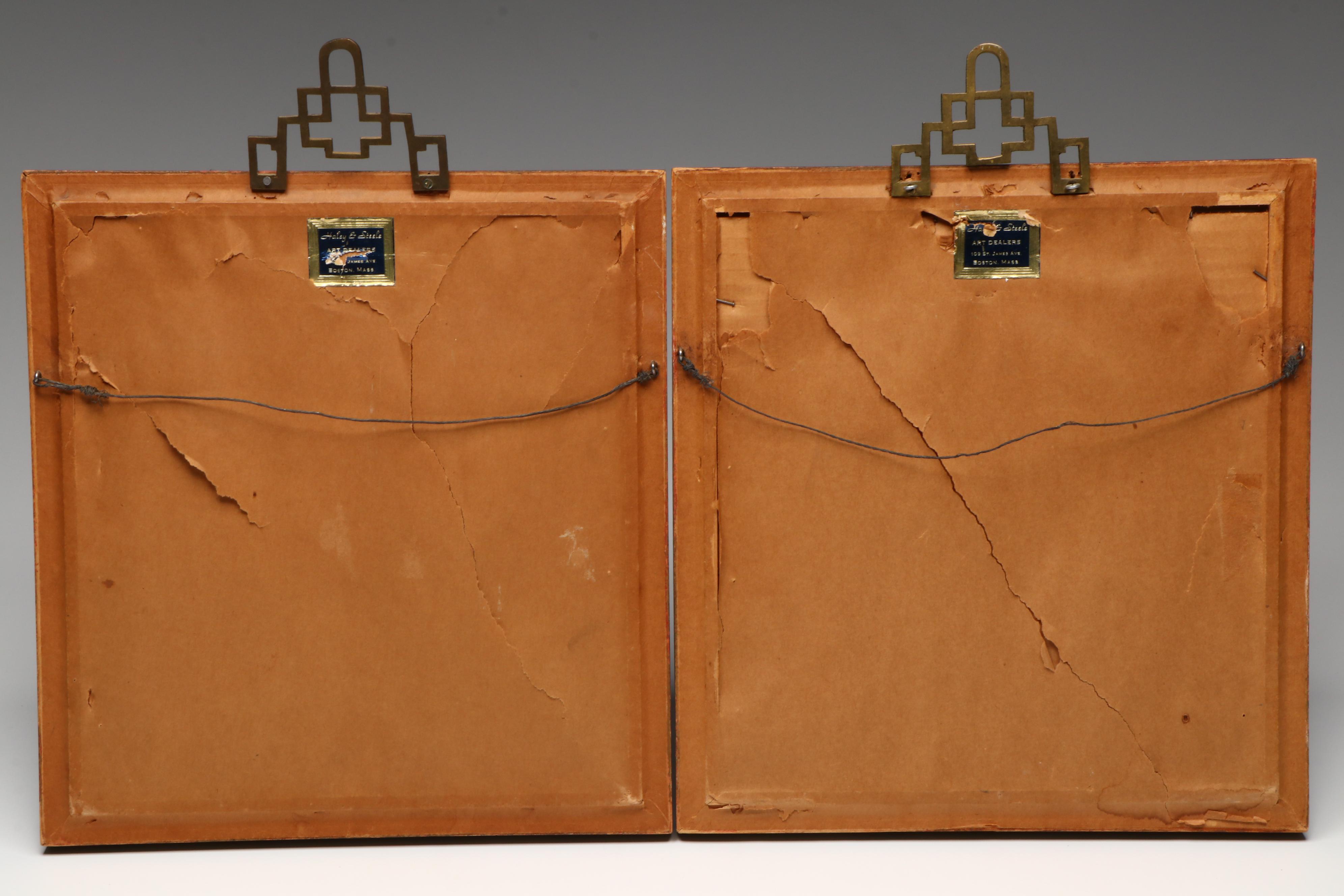 Antique Chinese Ancestor Paintings on Silk, 19th Century