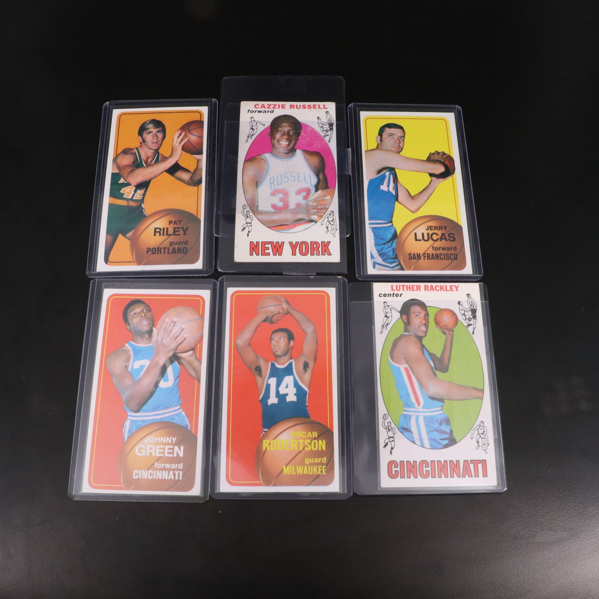 Topps Basketball Cards with Oscar Robertson, Jerry Lucas, and More, 1969-1970