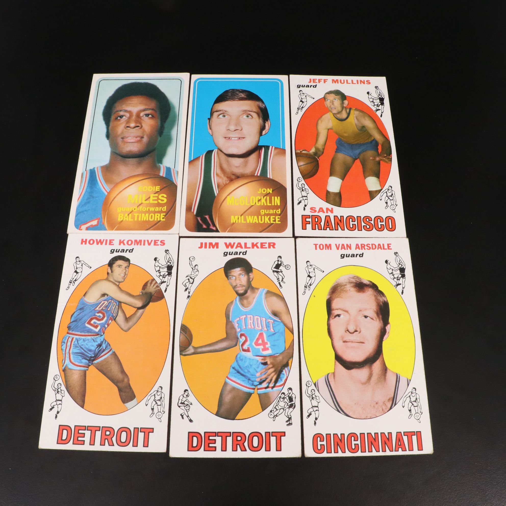 Topps Basketball Cards with Oscar Robertson, Jerry Lucas, and More, 1969-1970