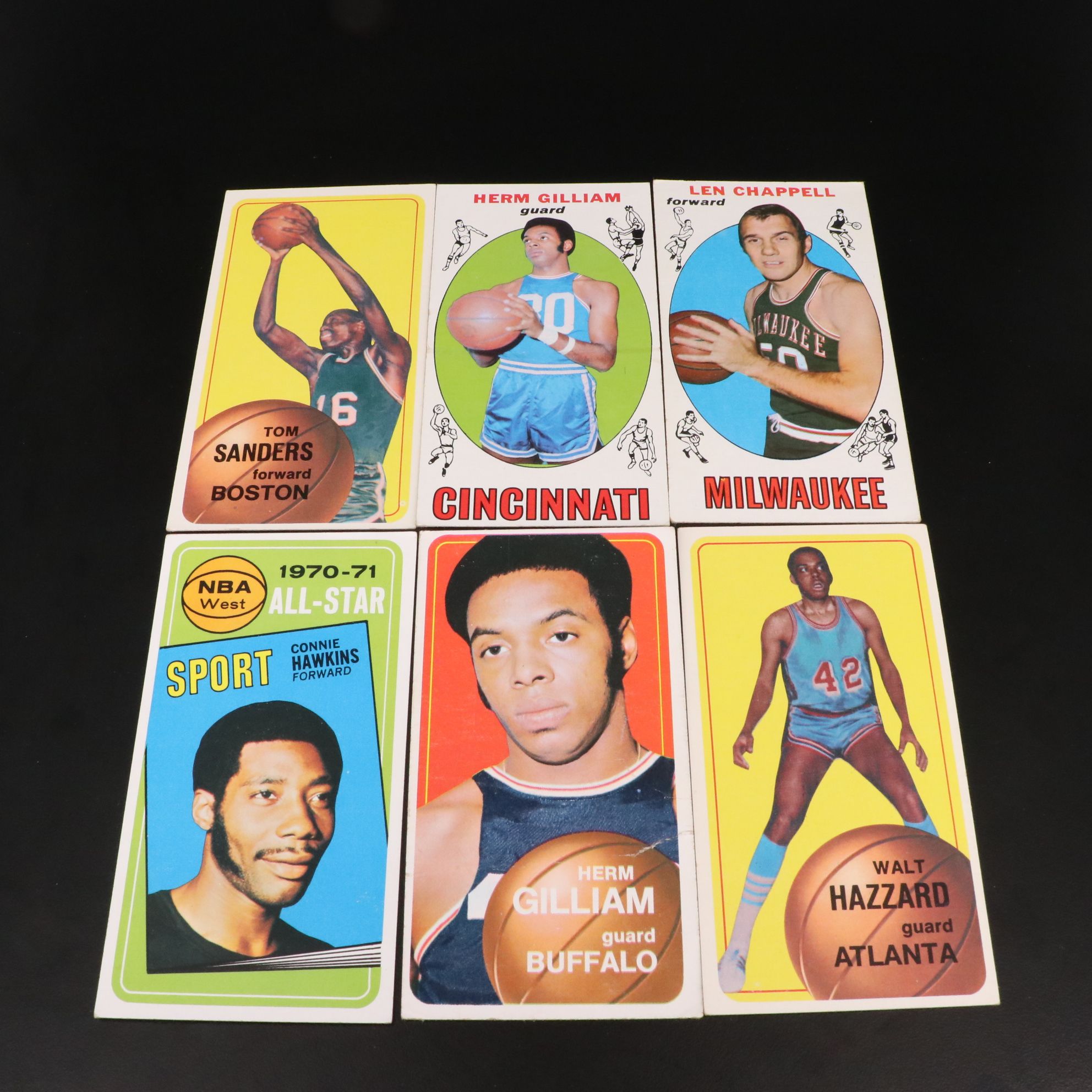 Topps Basketball Cards with Oscar Robertson, Jerry Lucas, and More, 1969-1970