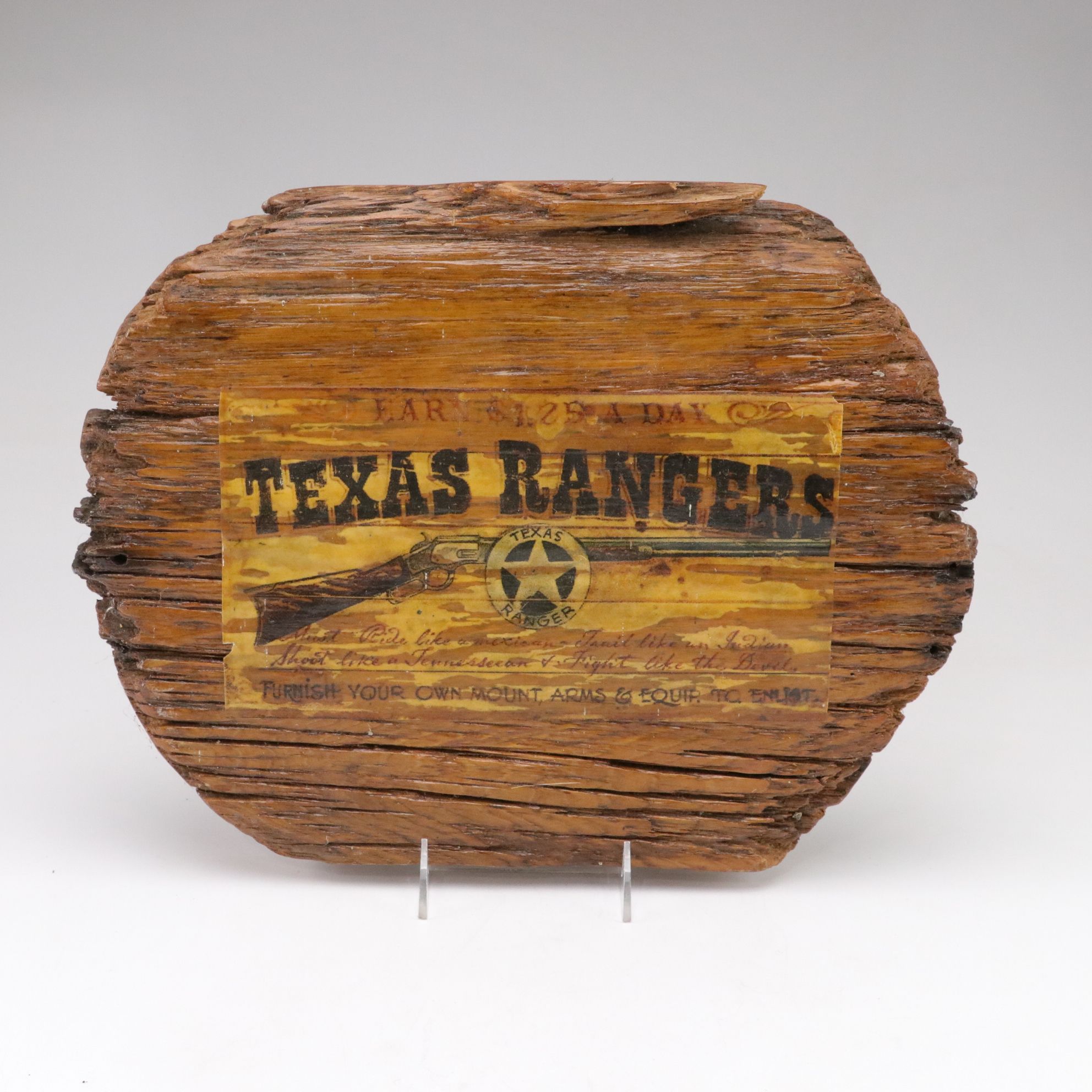 Rustic Decor with Texas Rangers Wood Plaque, Mahogany Sewing Kit, and More