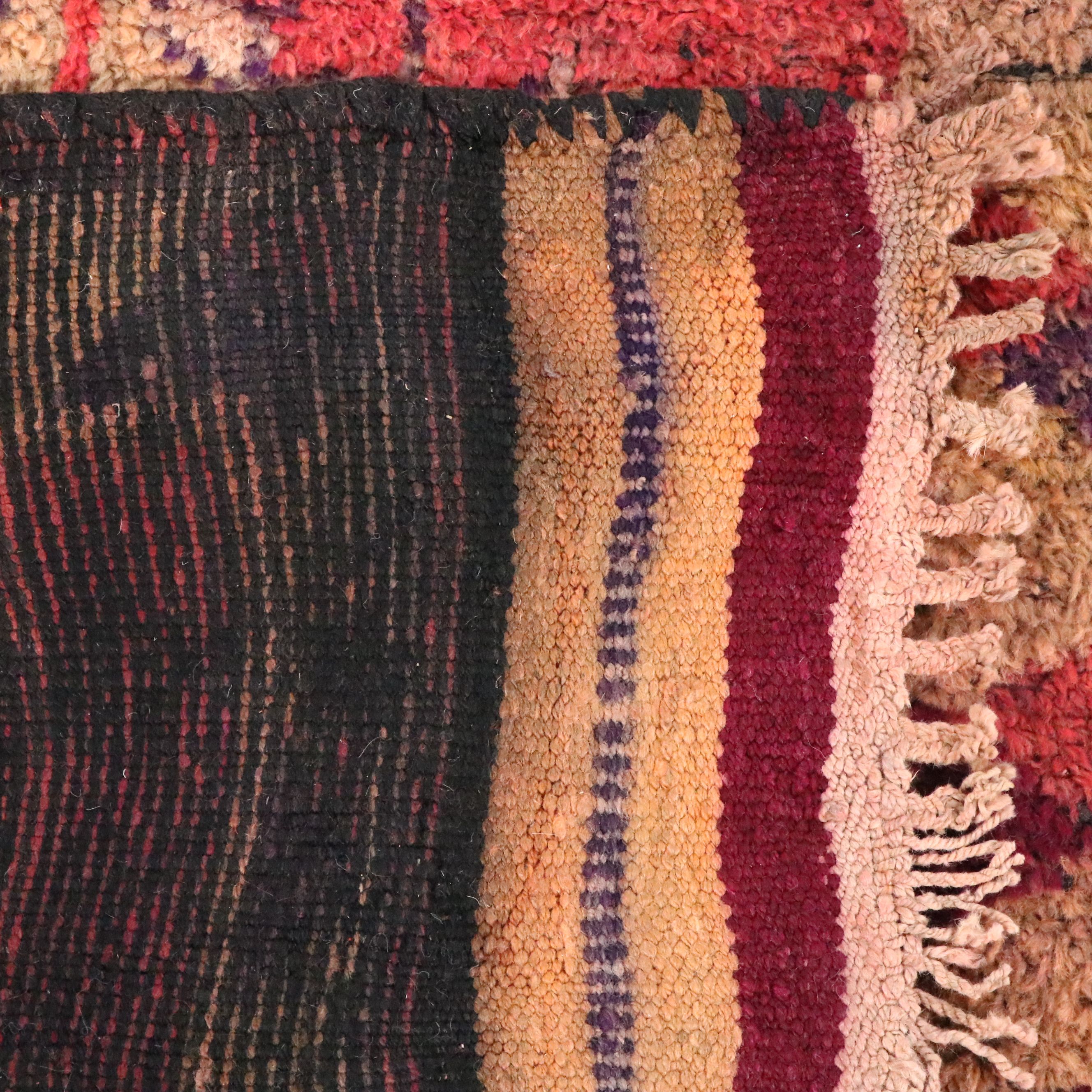 3'3 x 11'5 Hand-Knotted Moroccan Berber Long Rug