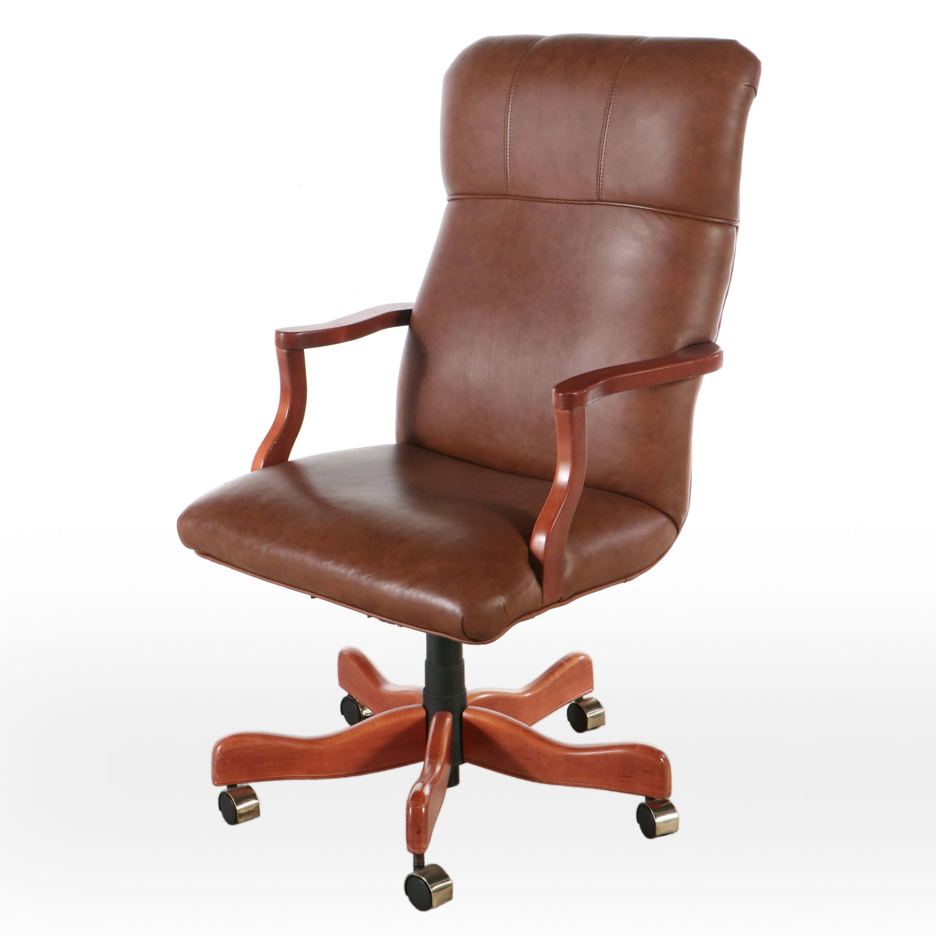 Faux Leather Upholstered Office Chair