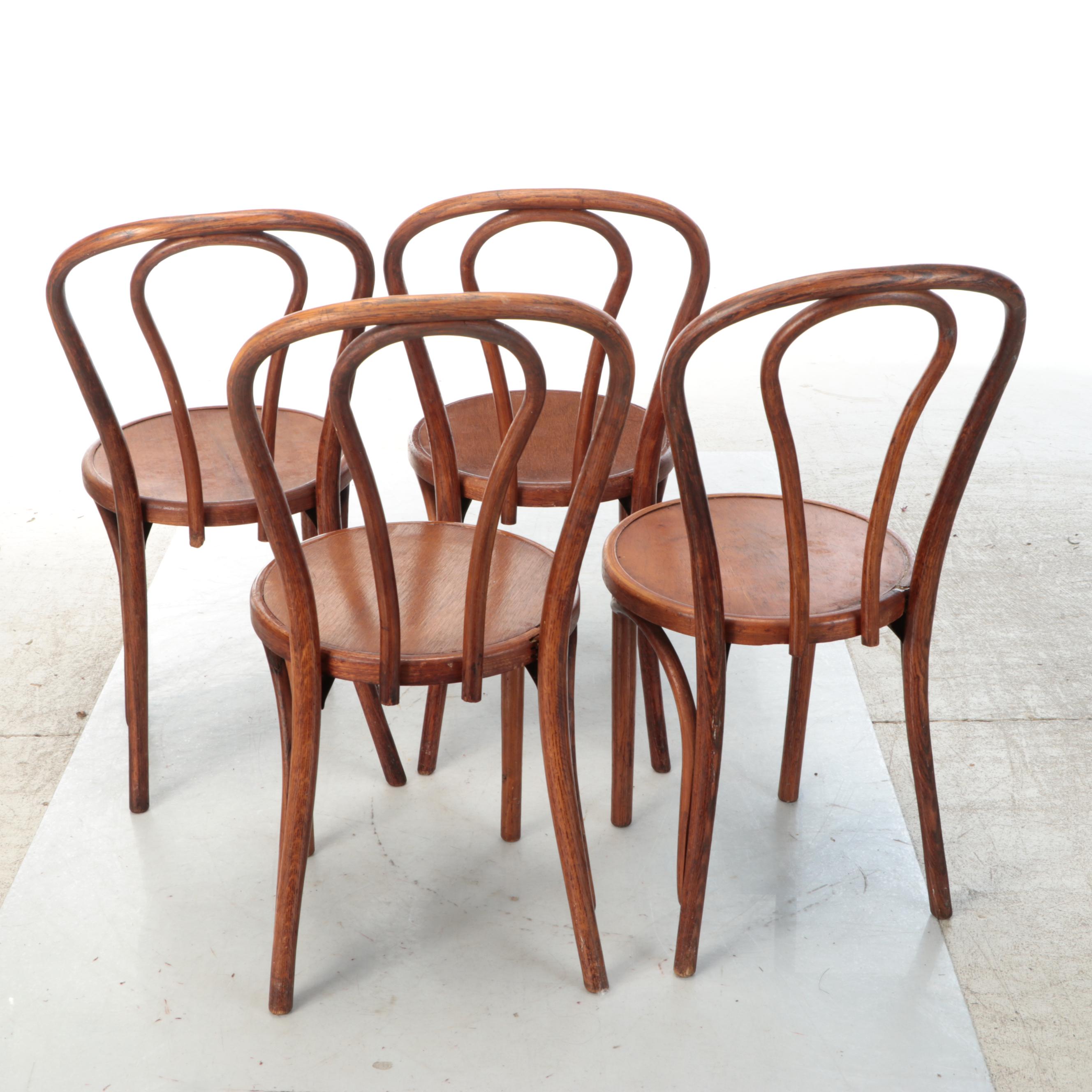 Bentwood Style Wooden Side Chairs
