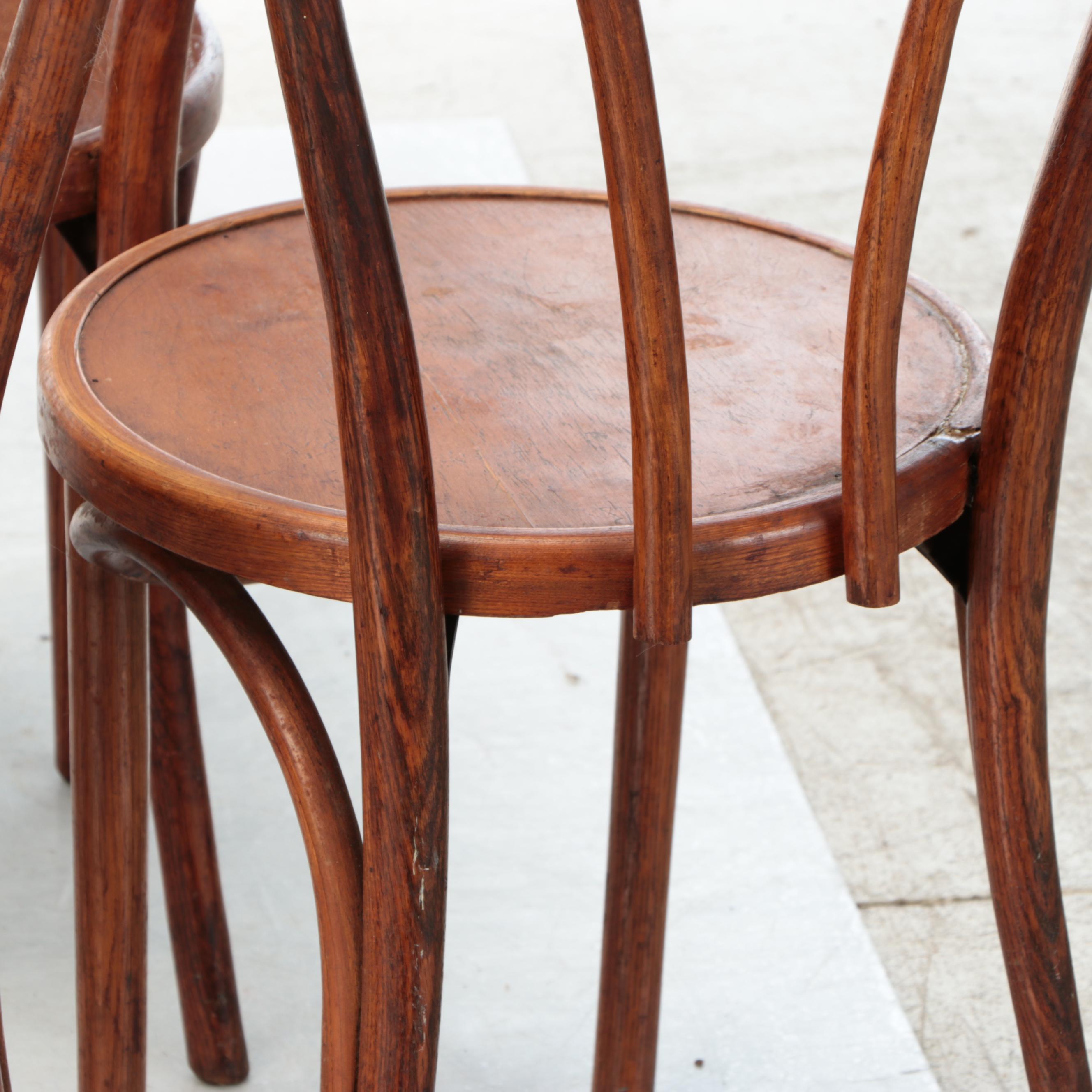 Bentwood Style Wooden Side Chairs