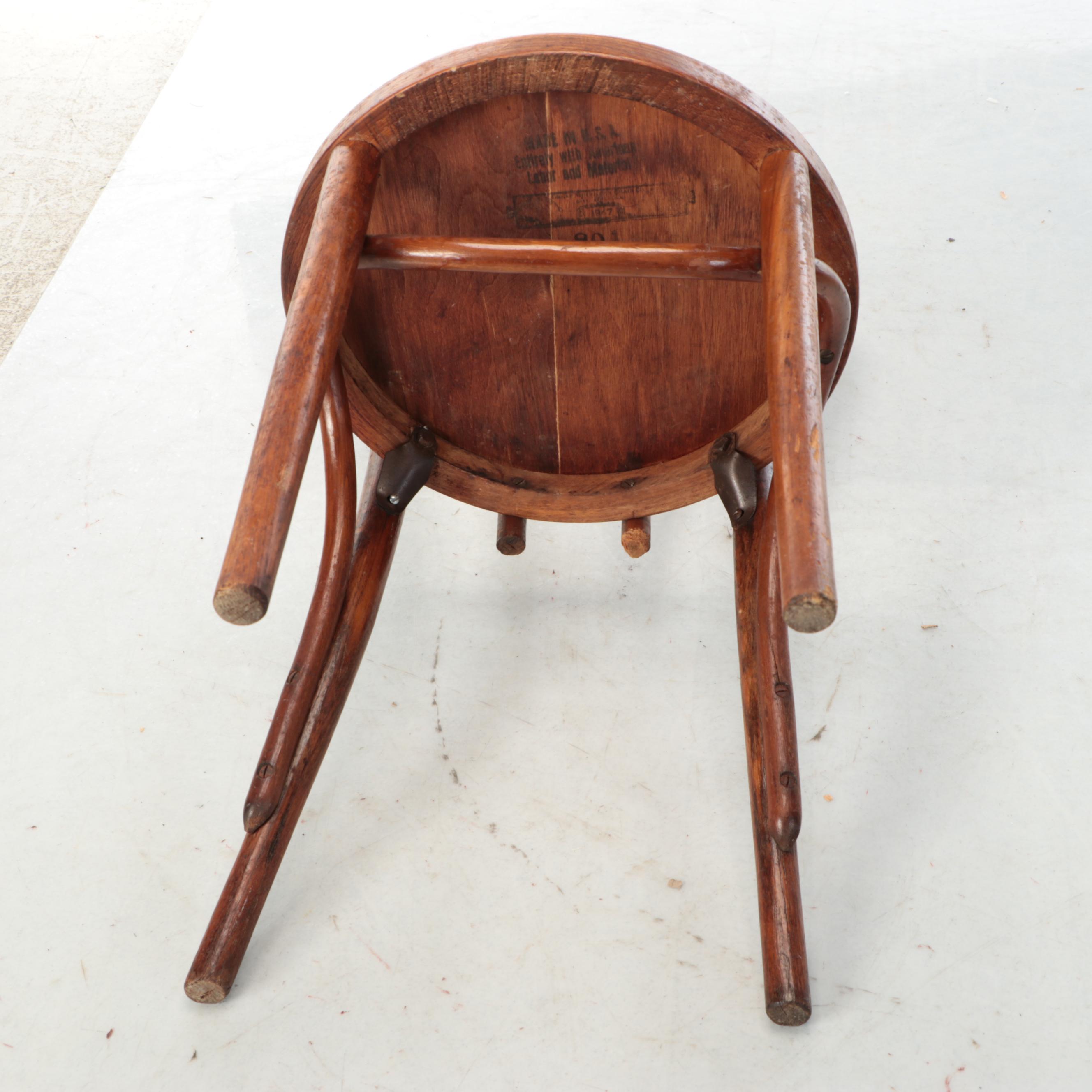 Bentwood Style Wooden Side Chairs