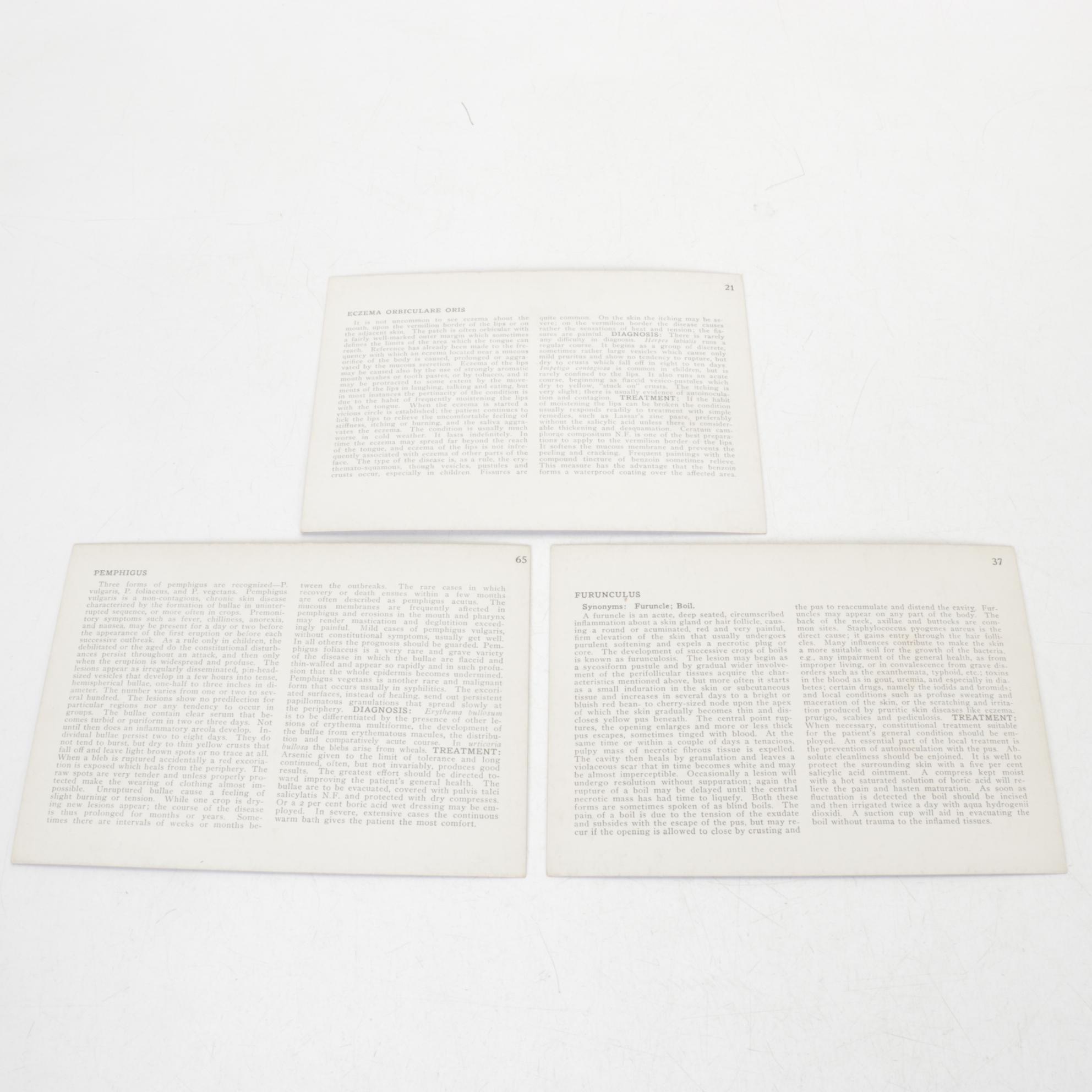 Stereoscopic Skin Clinic Set of Stereoscope and Medical Slides, 1914