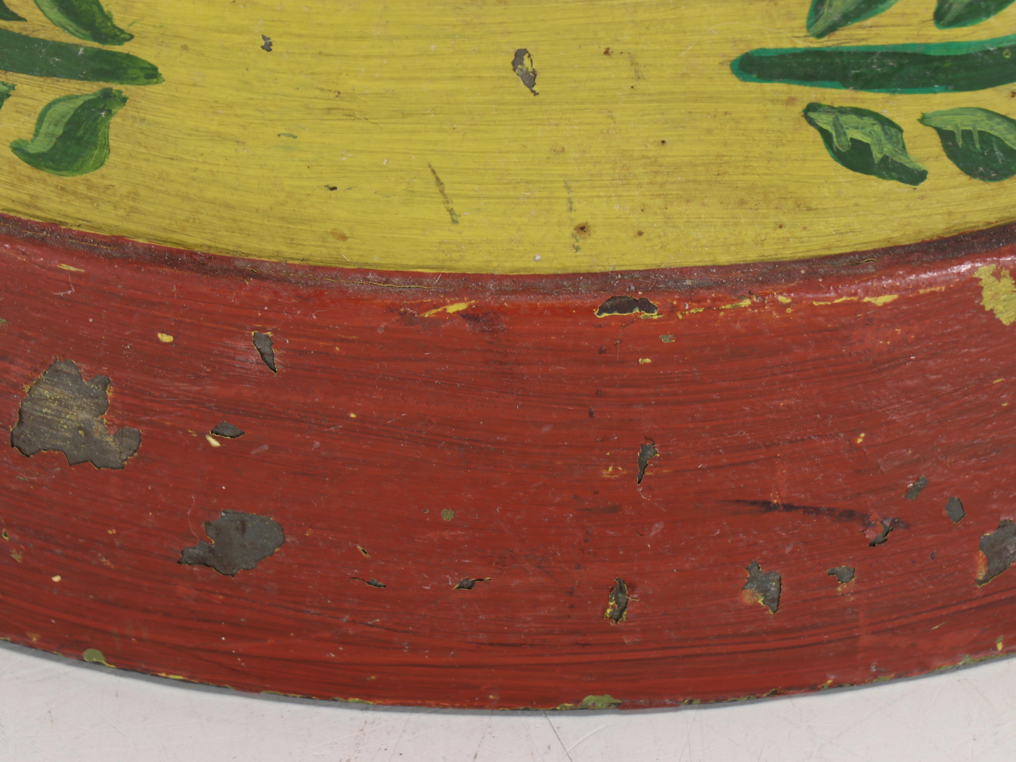 Alsatian Style Hand-Painted Metal Milk Carton