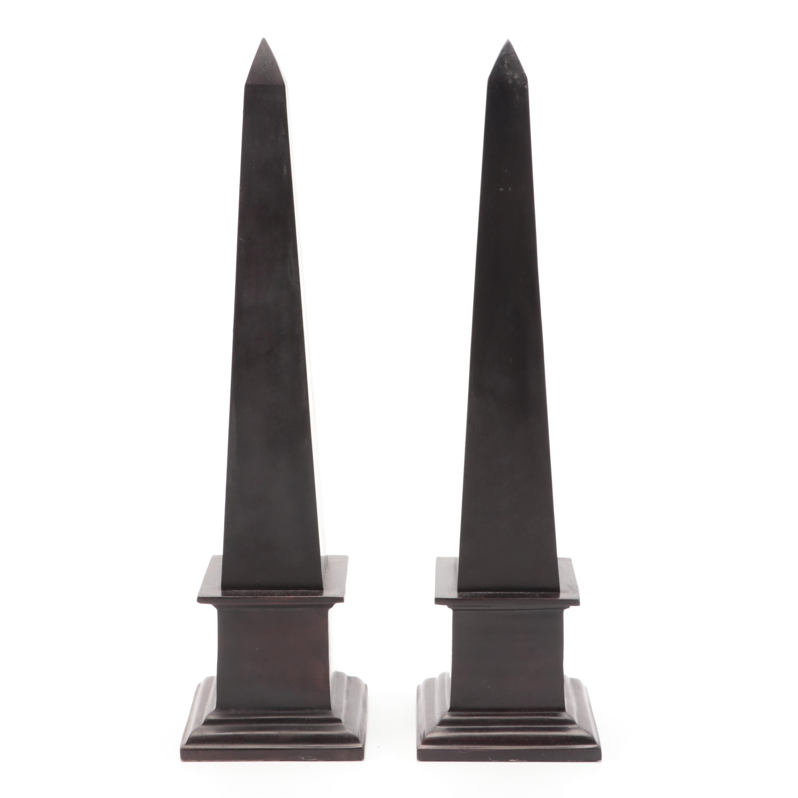 Faux Book Boxes with Brass Duck Bookends and Other Office Accessories