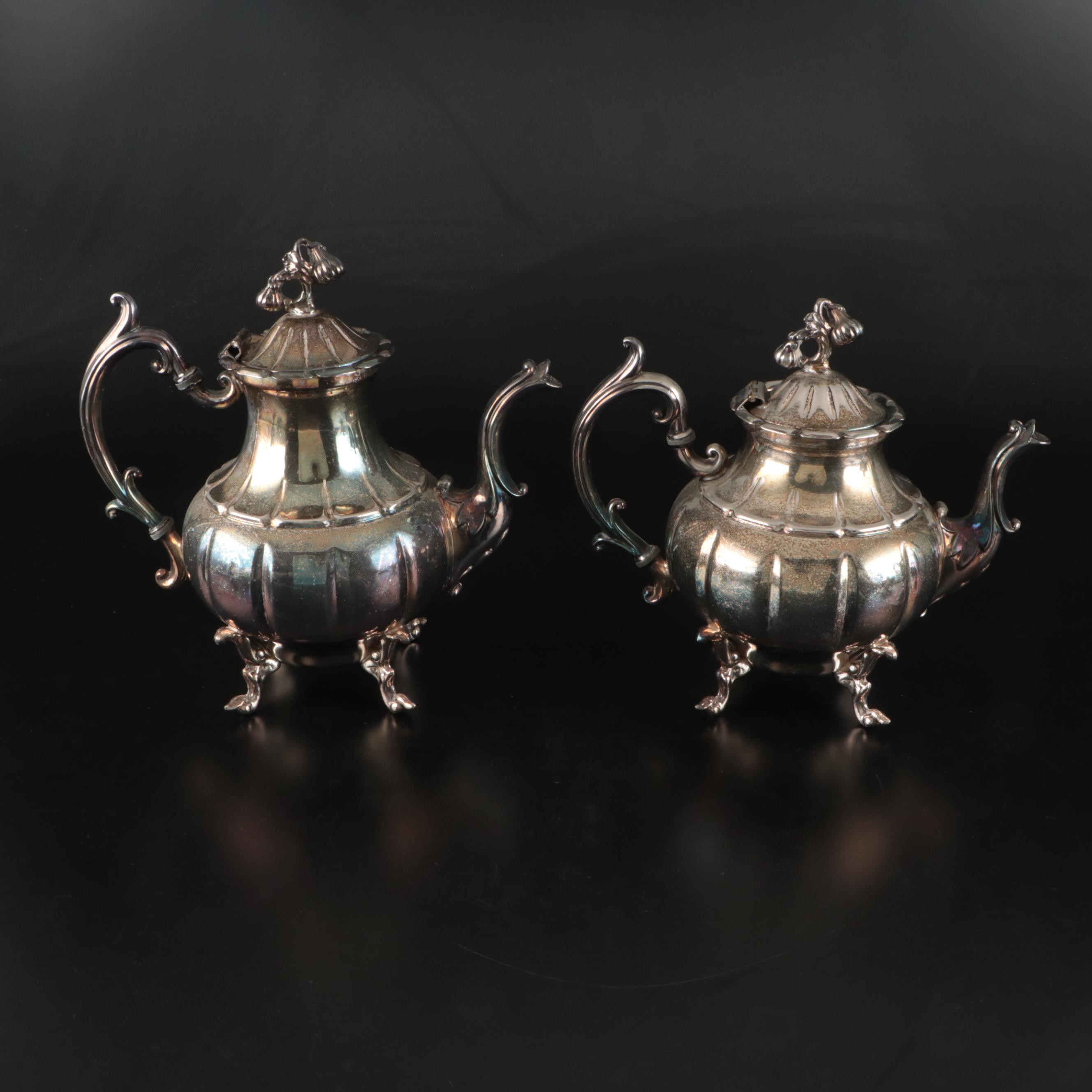 Community Plate Regency Style with Other Silver Plate Tea and Coffee Sets