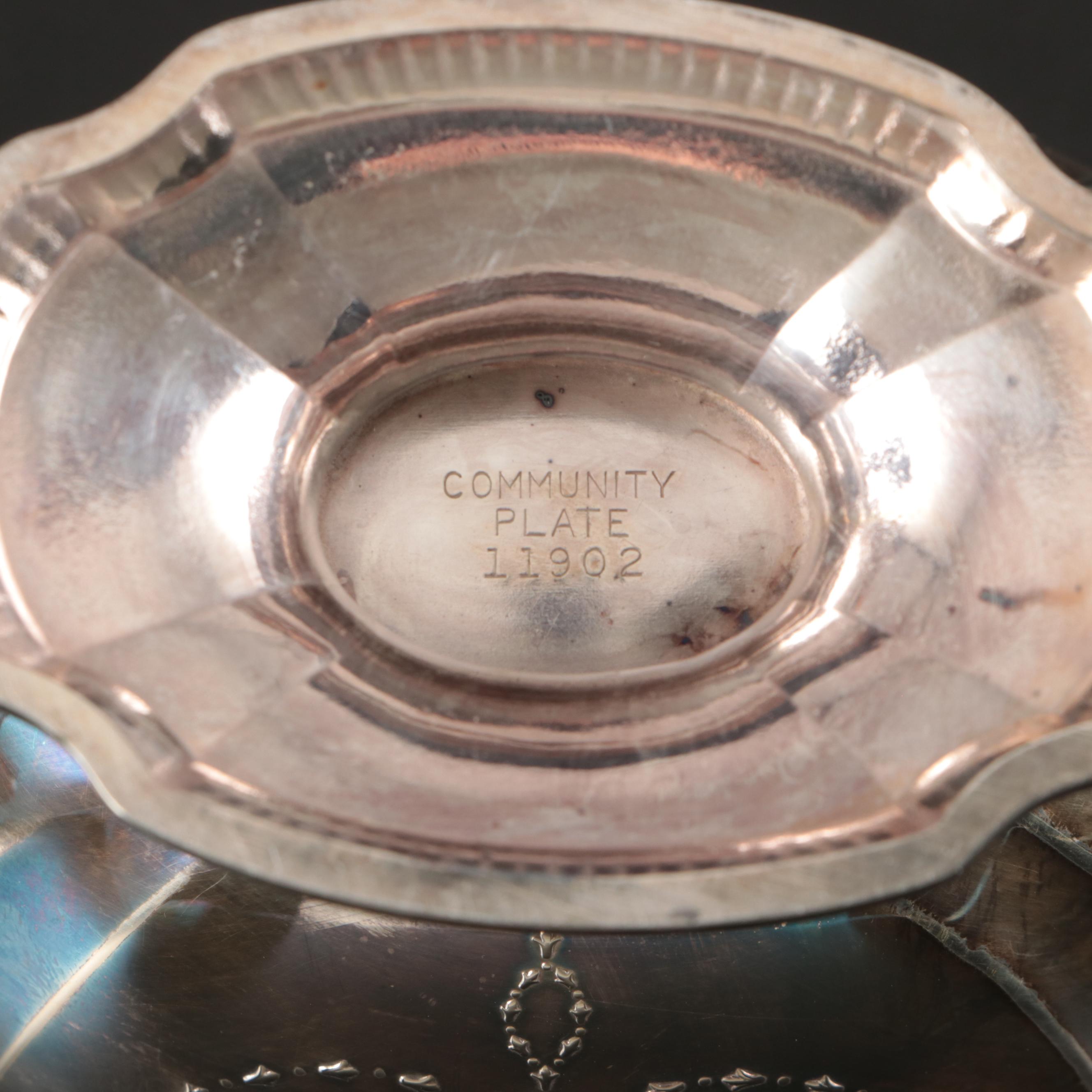 Community Plate Regency Style with Other Silver Plate Tea and Coffee Sets