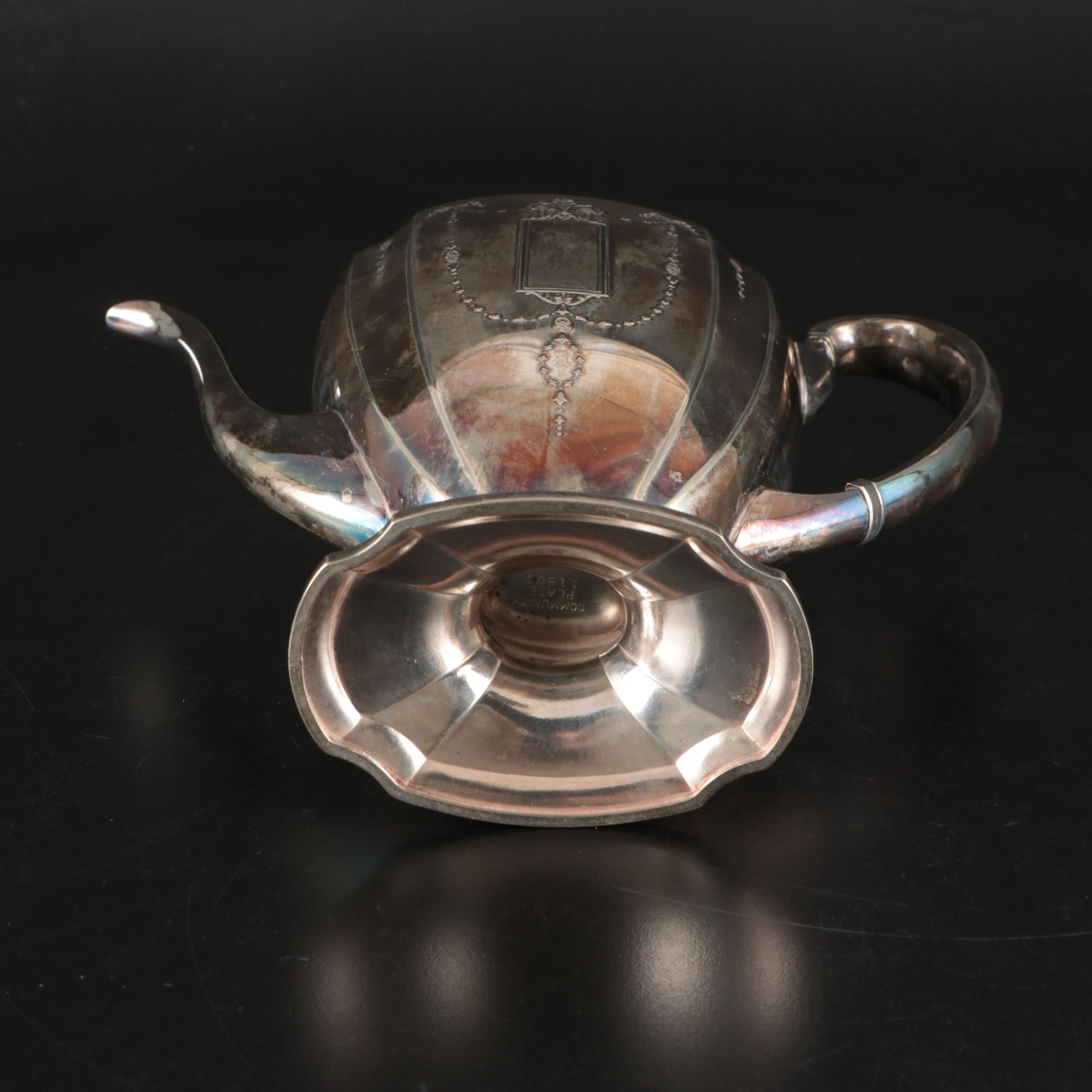 Community Plate Regency Style with Other Silver Plate Tea and Coffee Sets