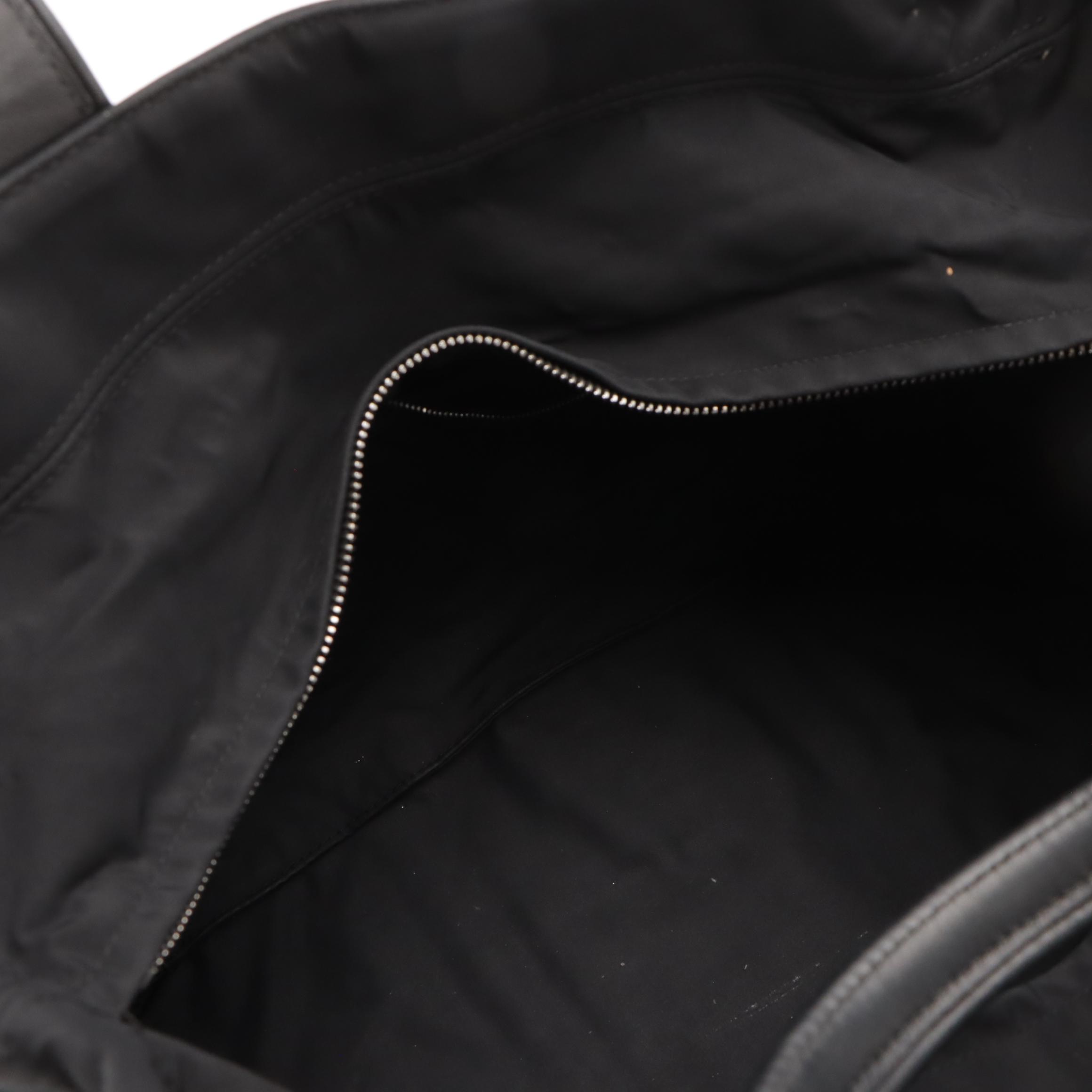 Hermès Acapulco Tote Bag in Black Nylon and Leather