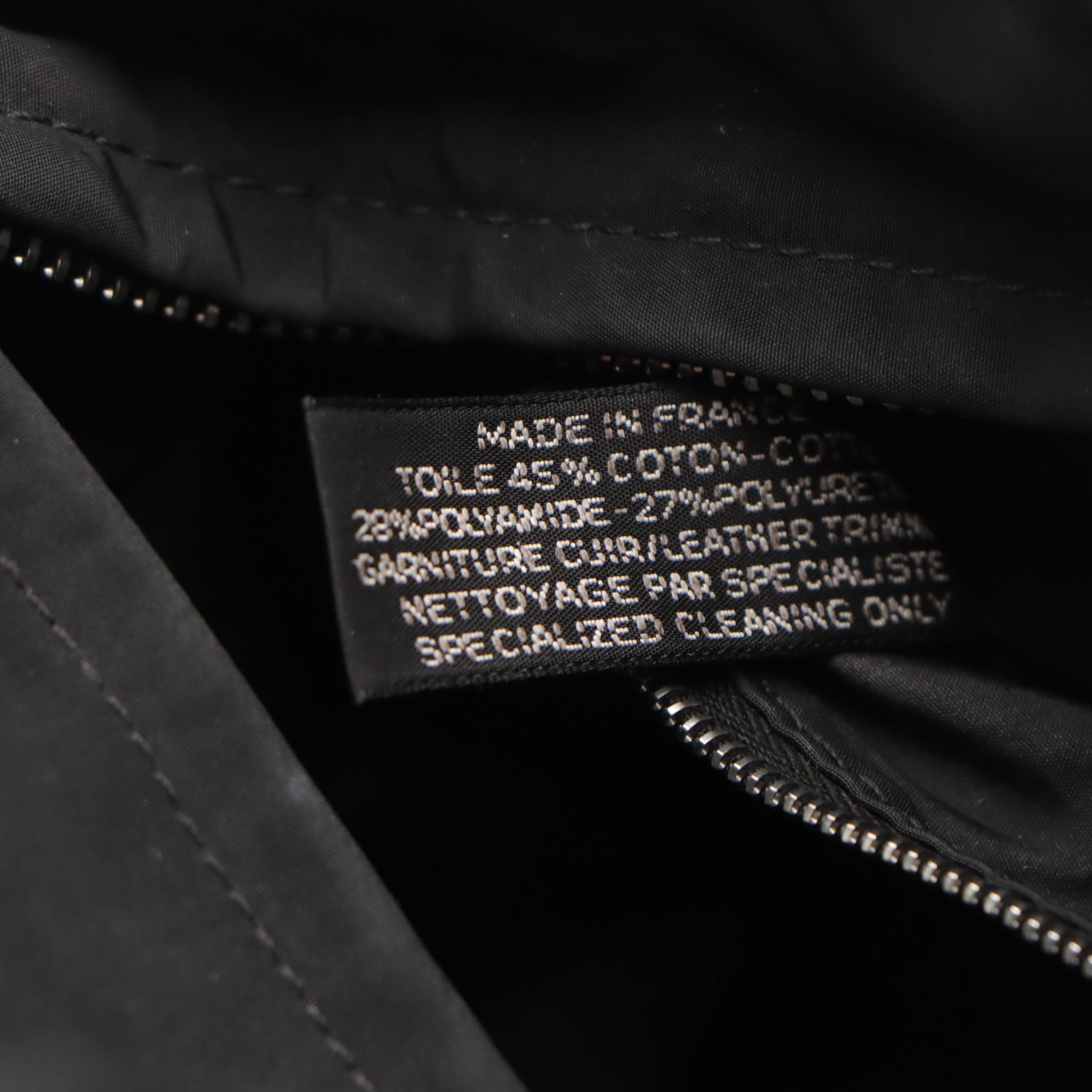 Hermès Acapulco Tote Bag in Black Nylon and Leather