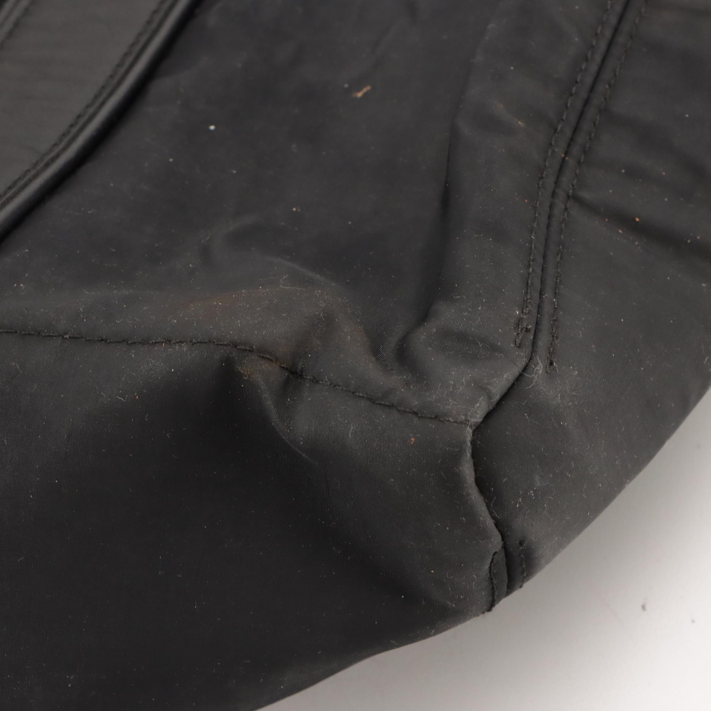 Hermès Acapulco Tote Bag in Black Nylon and Leather