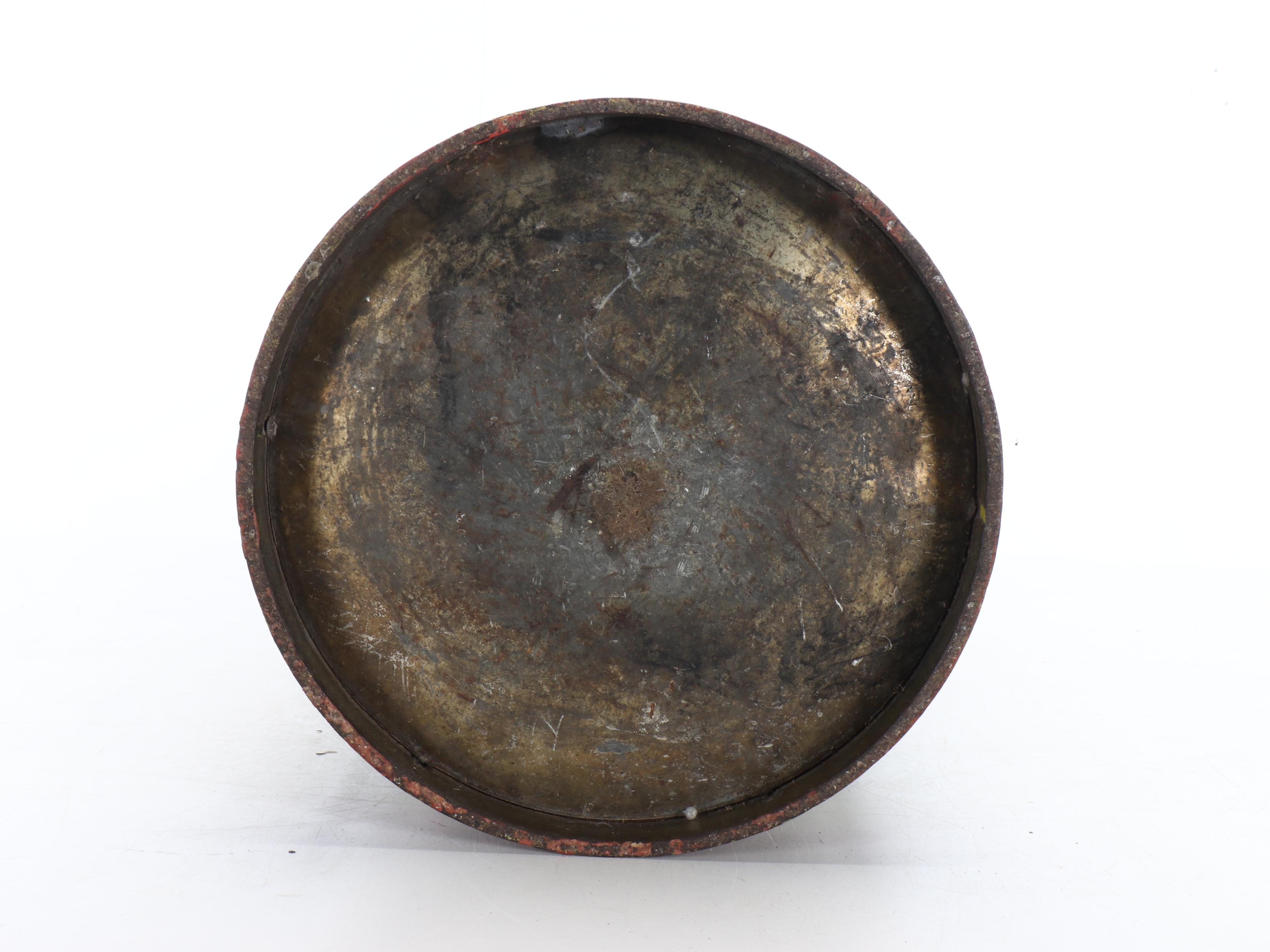 Alsatian Style Hand-Painted Metal Milk Carton