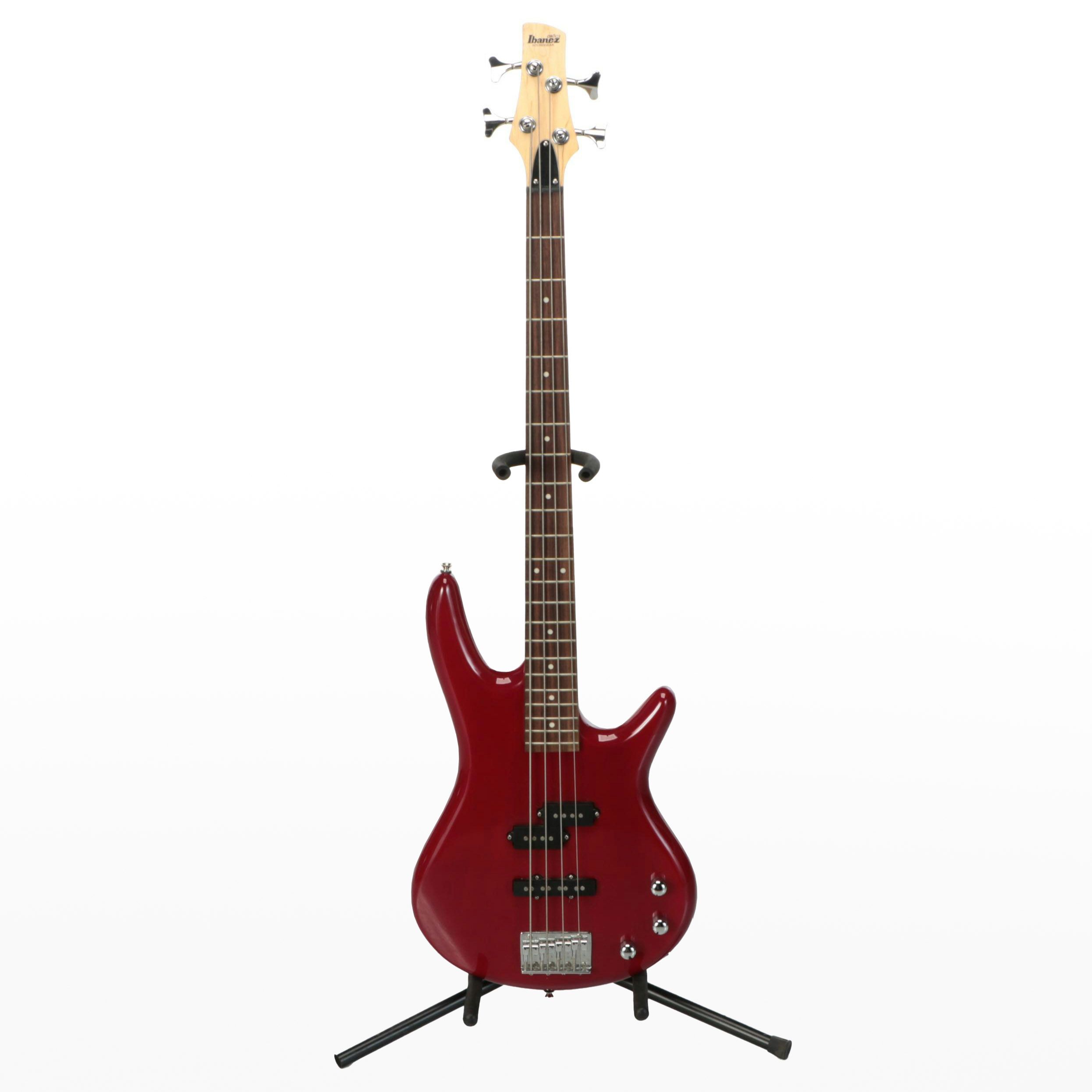 Ibanez Gio Soundgear Red Electric Bass Guitar with Nylon Soft Case