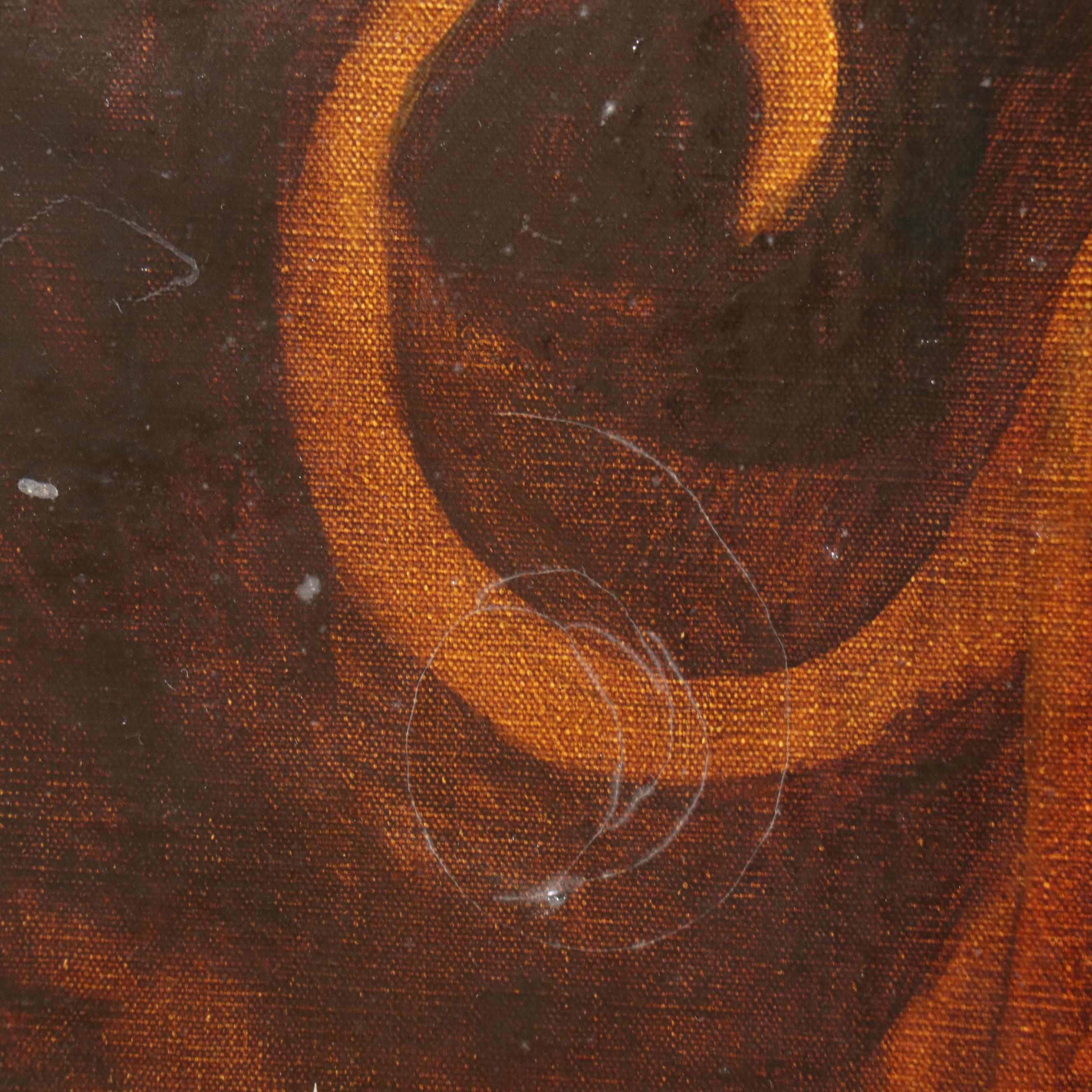 Mixed Media Composition "18th Century English Painting of Dogs No. 1," 1969