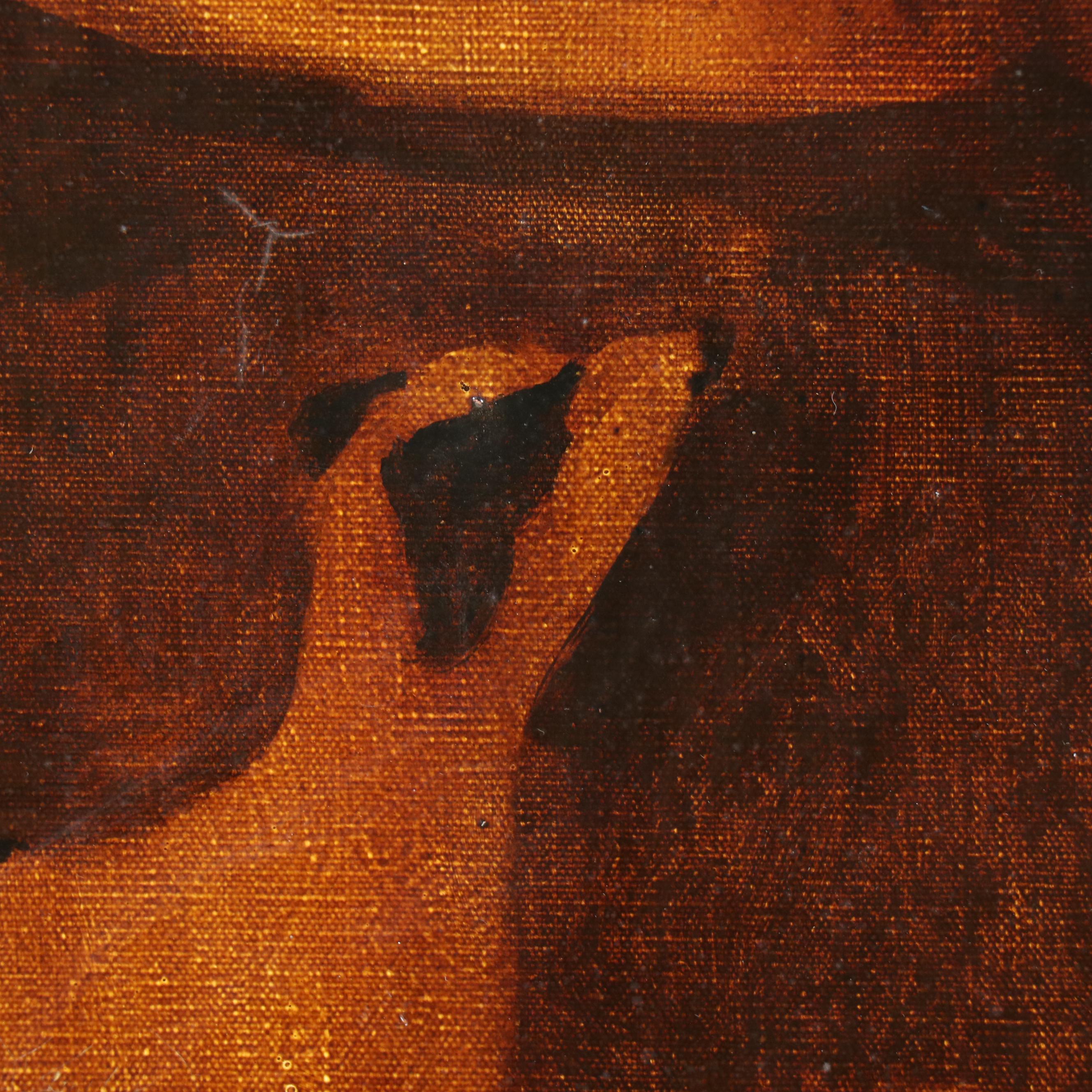 Mixed Media Composition "18th Century English Painting of Dogs No. 1," 1969