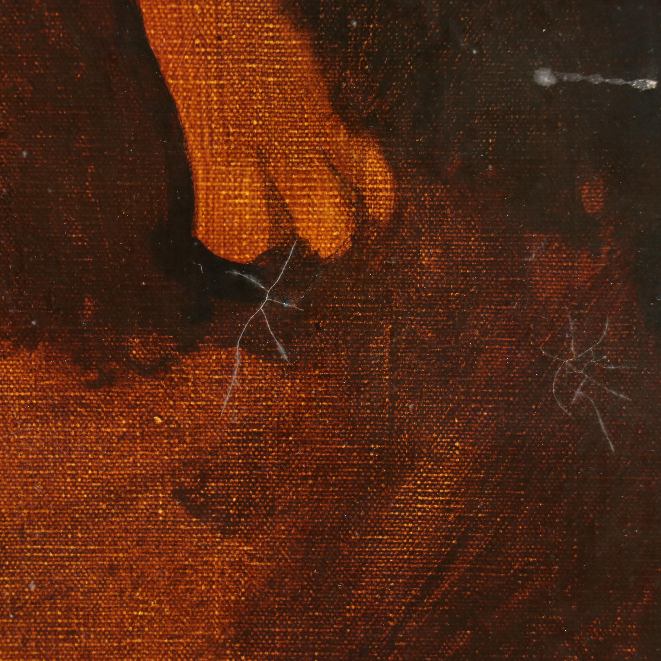 Mixed Media Composition "18th Century English Painting of Dogs No. 1," 1969