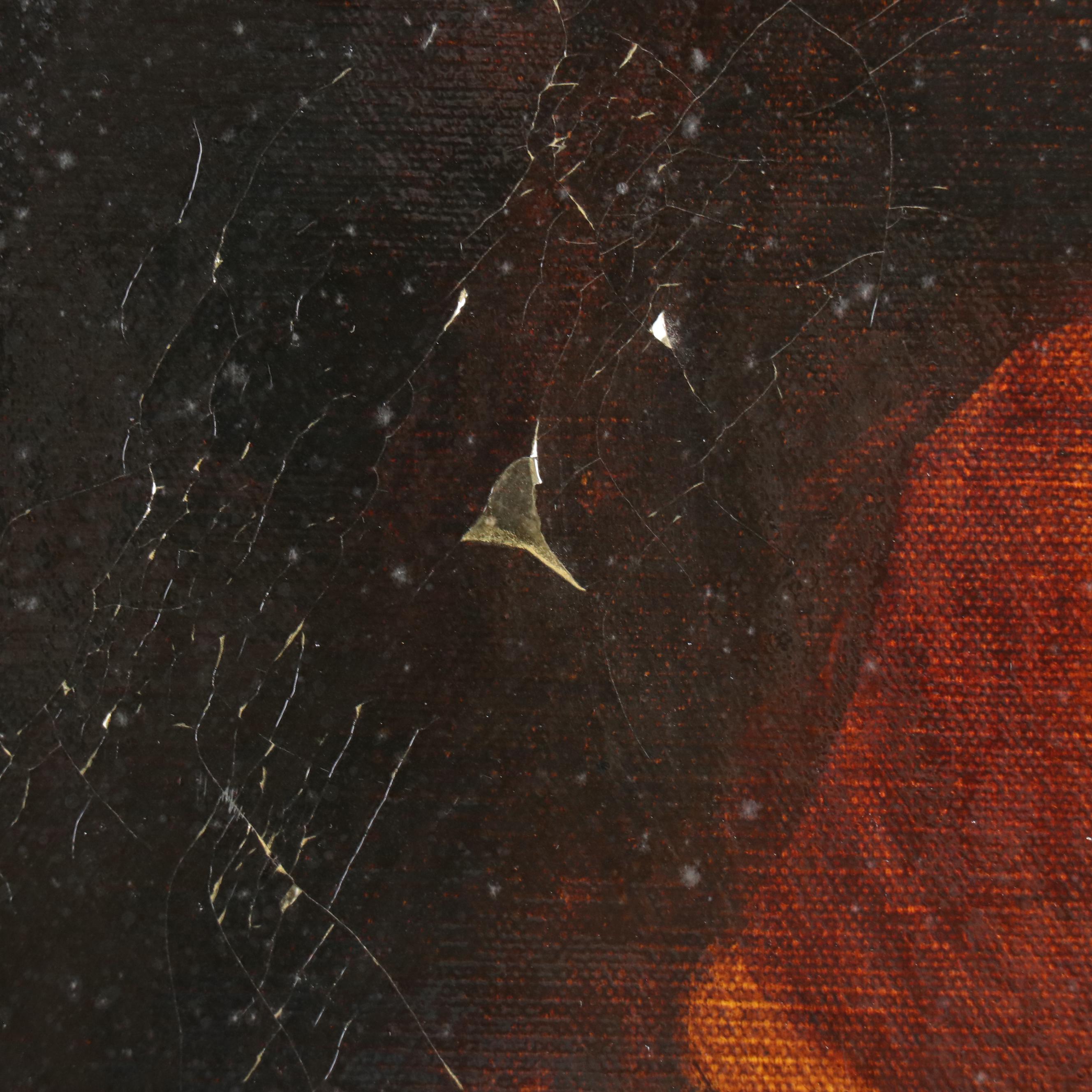 Mixed Media Composition "18th Century English Painting of Dogs No. 1," 1969