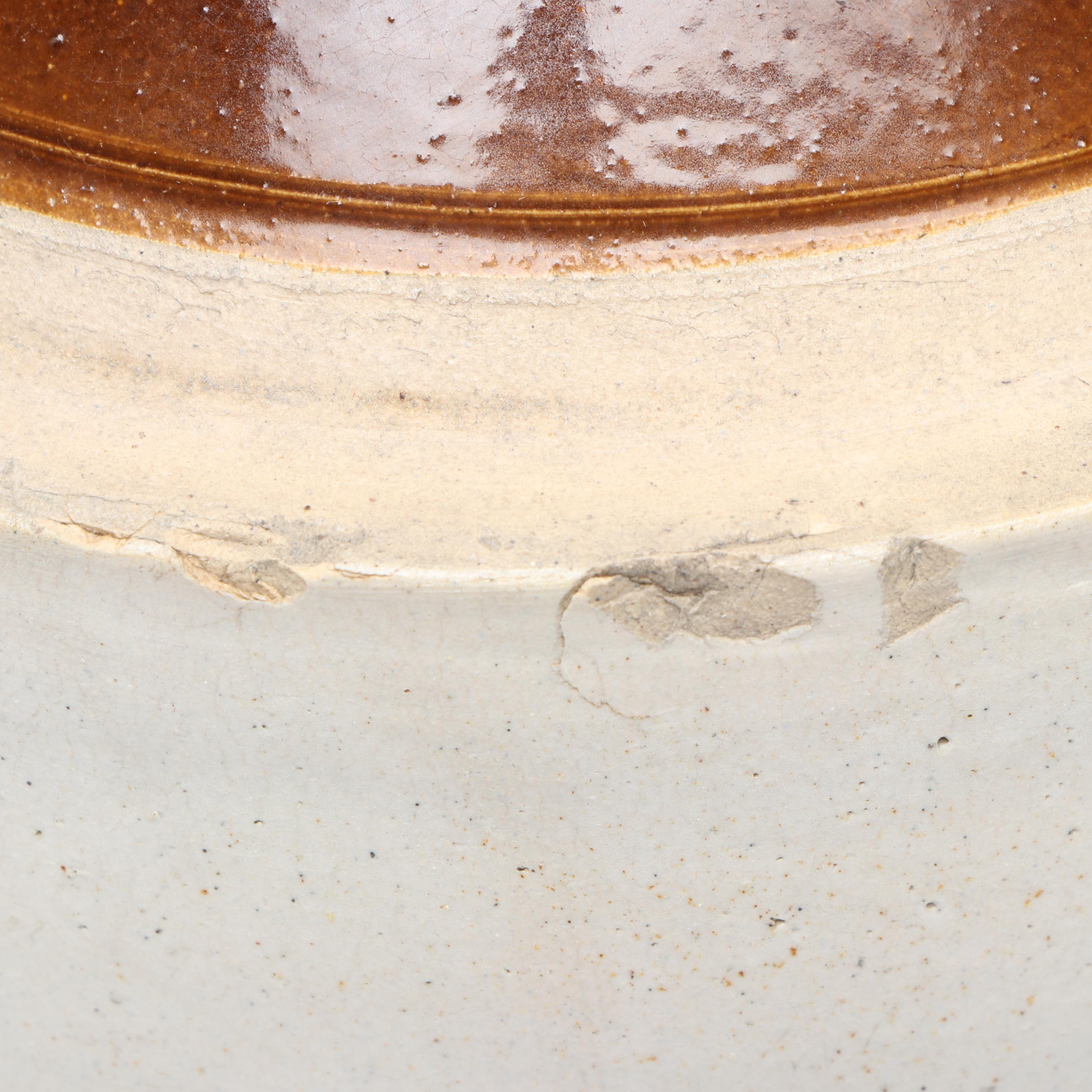 American Salt Glazed Two-Gallon Jug with Other Dip Glaze Jugs