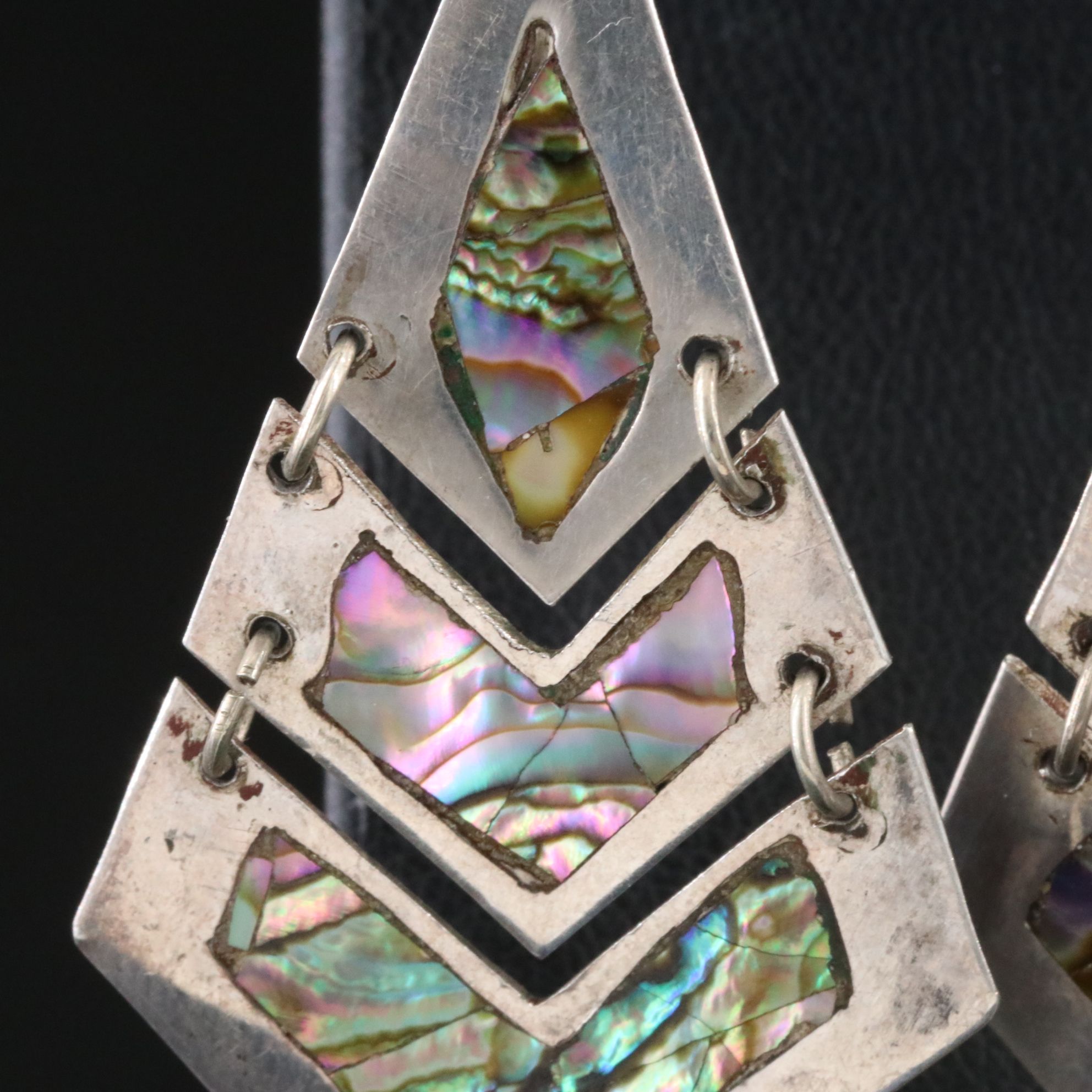 Sterling Abalone Earrings