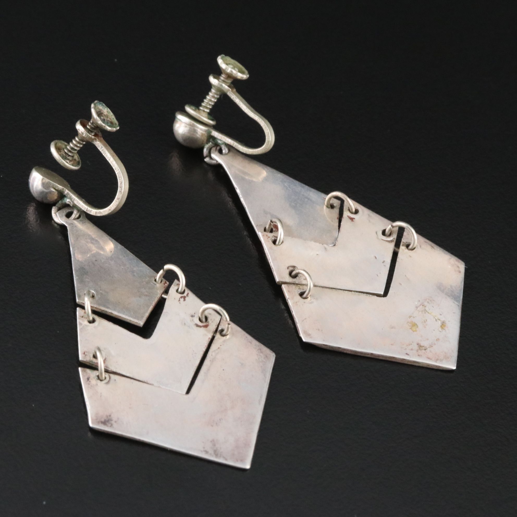 Sterling Abalone Earrings