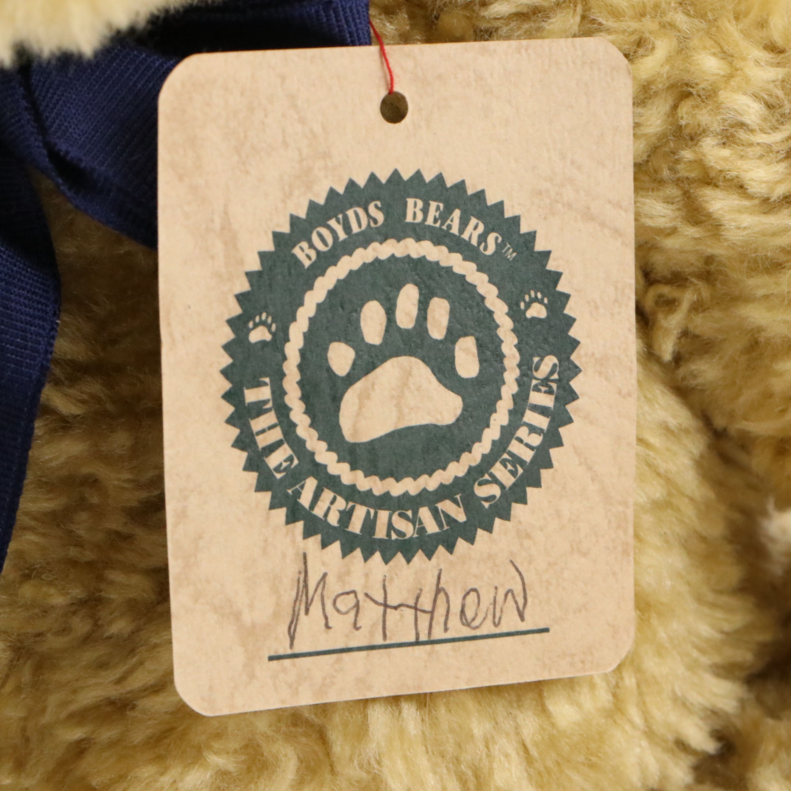 Boyds Bears "Matthew" Jointed Teddy Bear, 1995