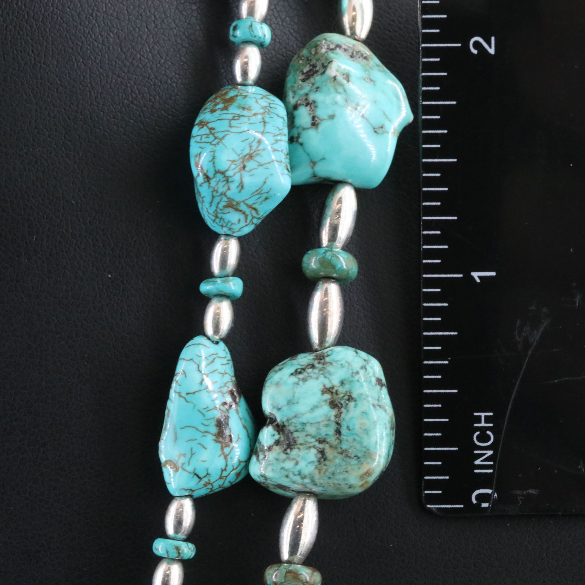 Western Style Magnesite Double Strand Necklace