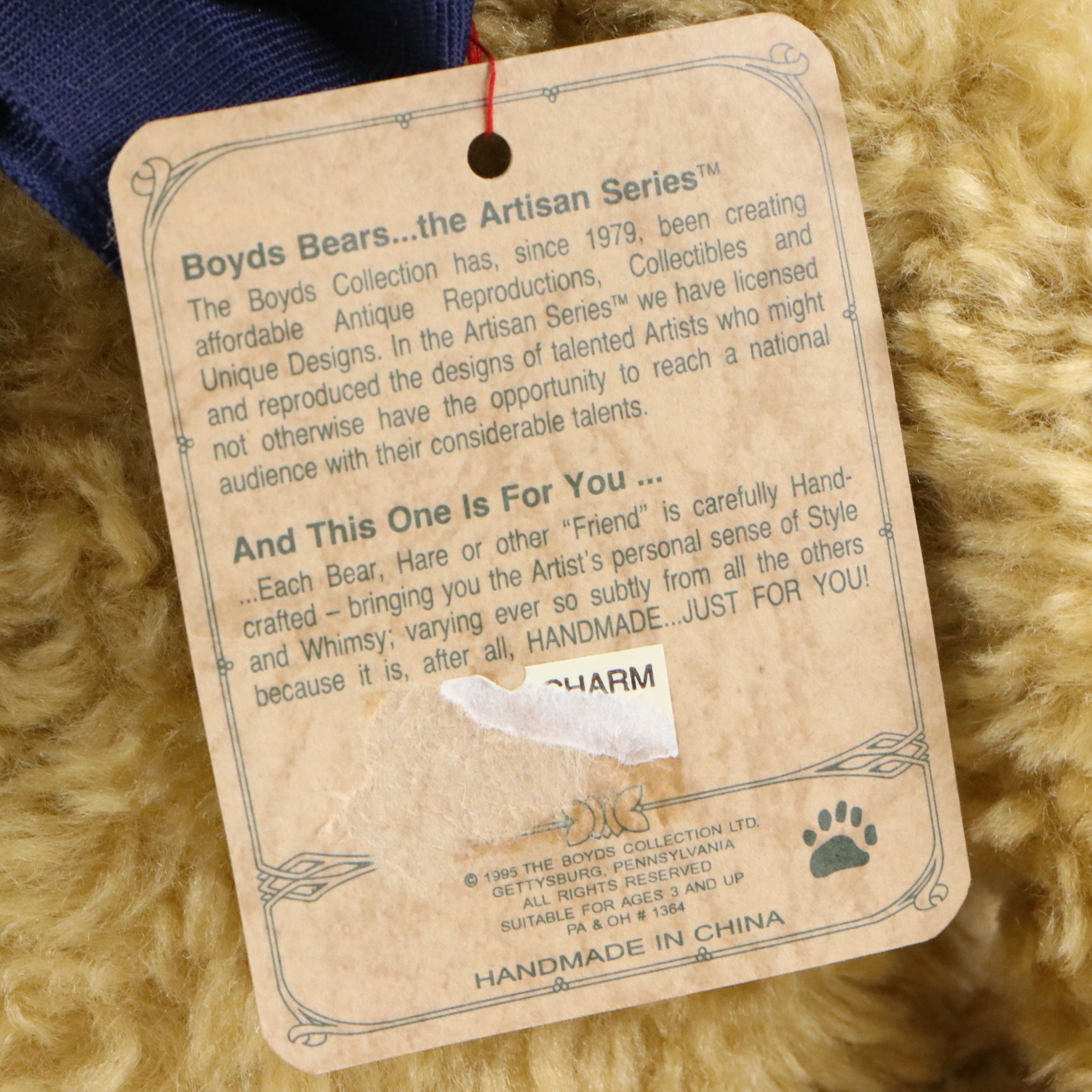 Boyds Bears "Matthew" Jointed Teddy Bear, 1995