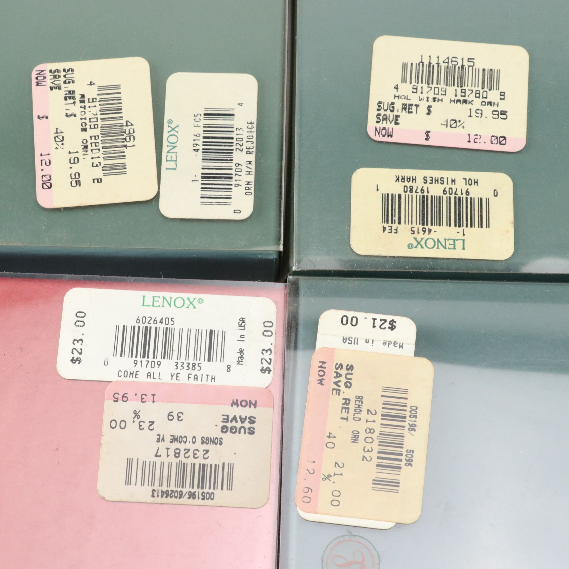 Lenox Porcelain Christmas Ornaments