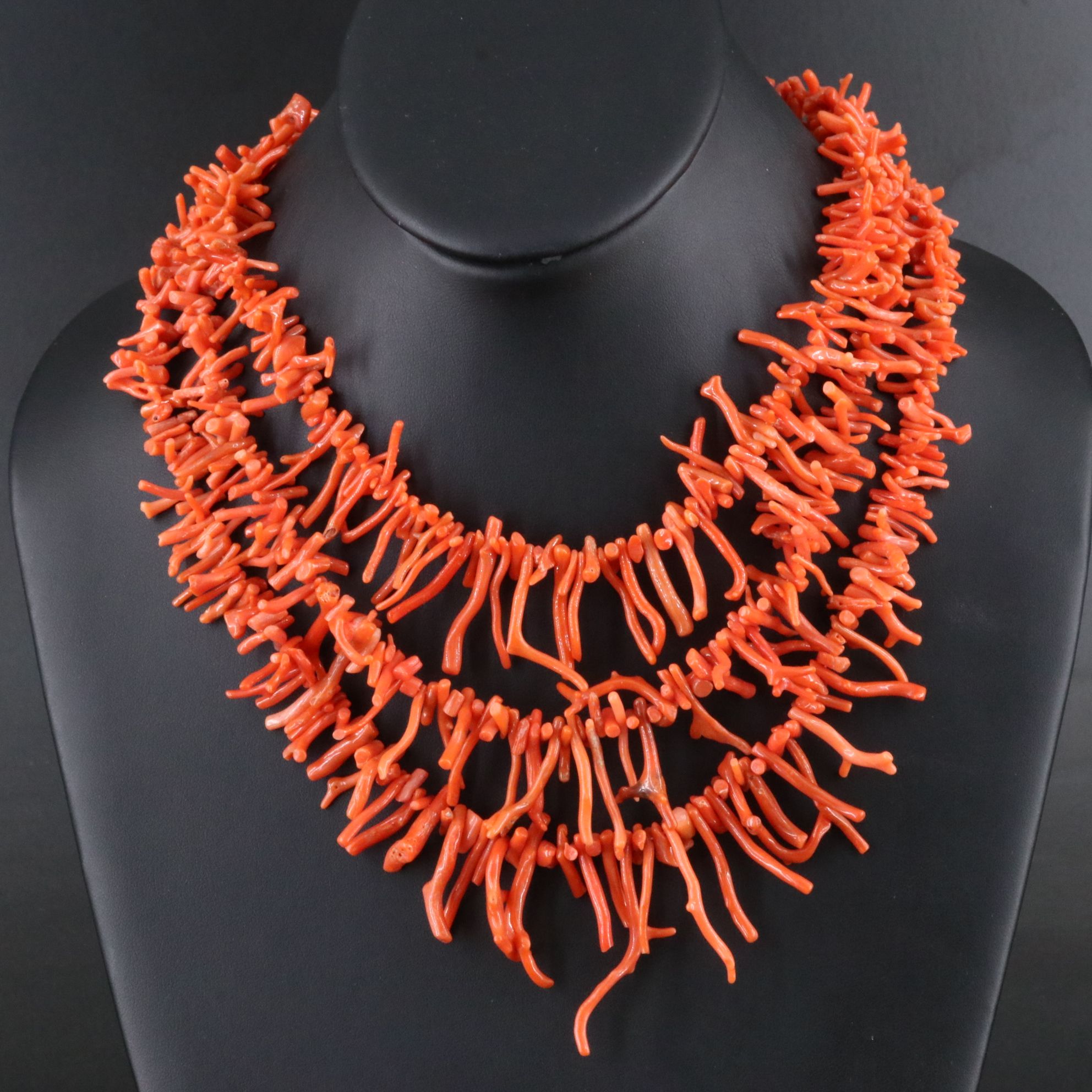 Tiered Branch Coral Necklace
