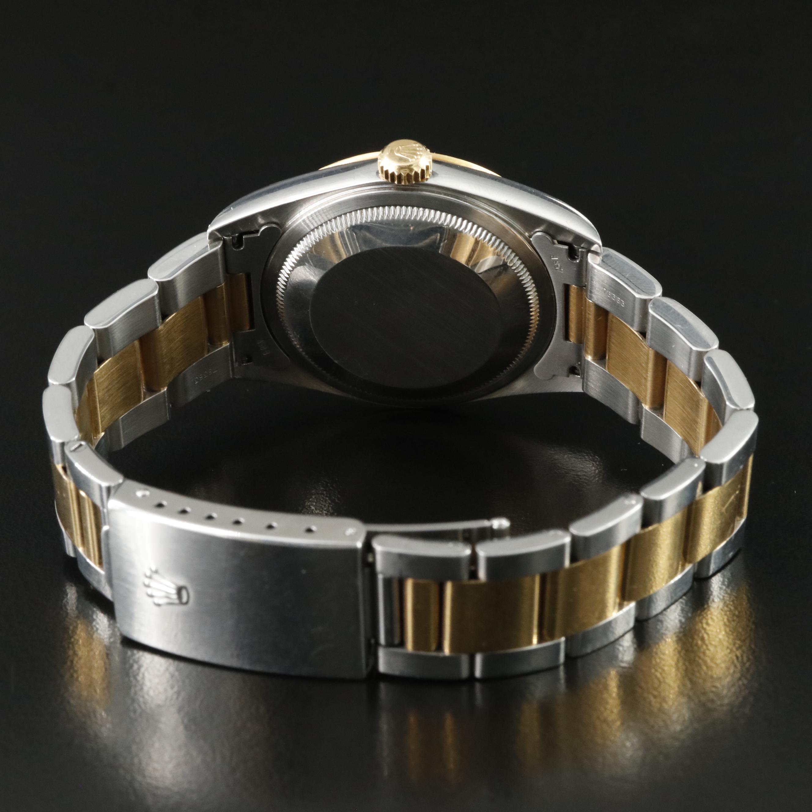 2000 Rolex 16203 Datejust White Roman Dial Watch