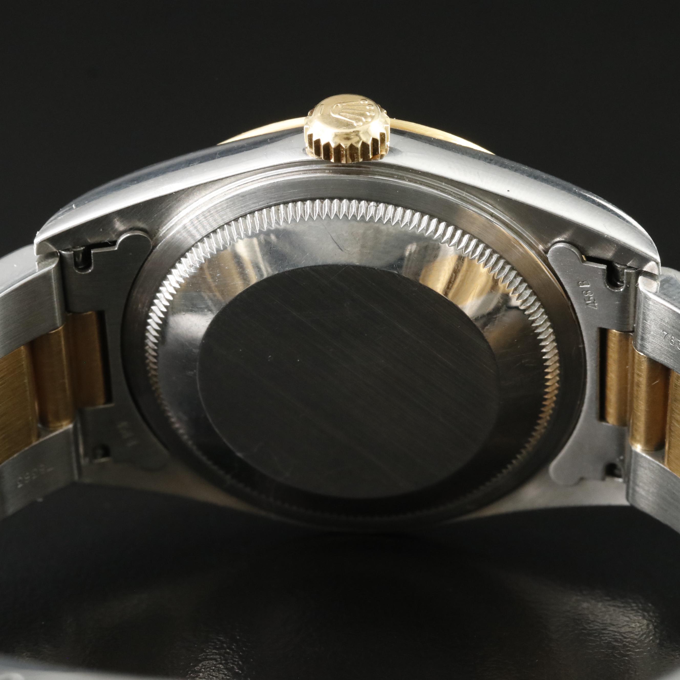 2000 Rolex 16203 Datejust White Roman Dial Watch