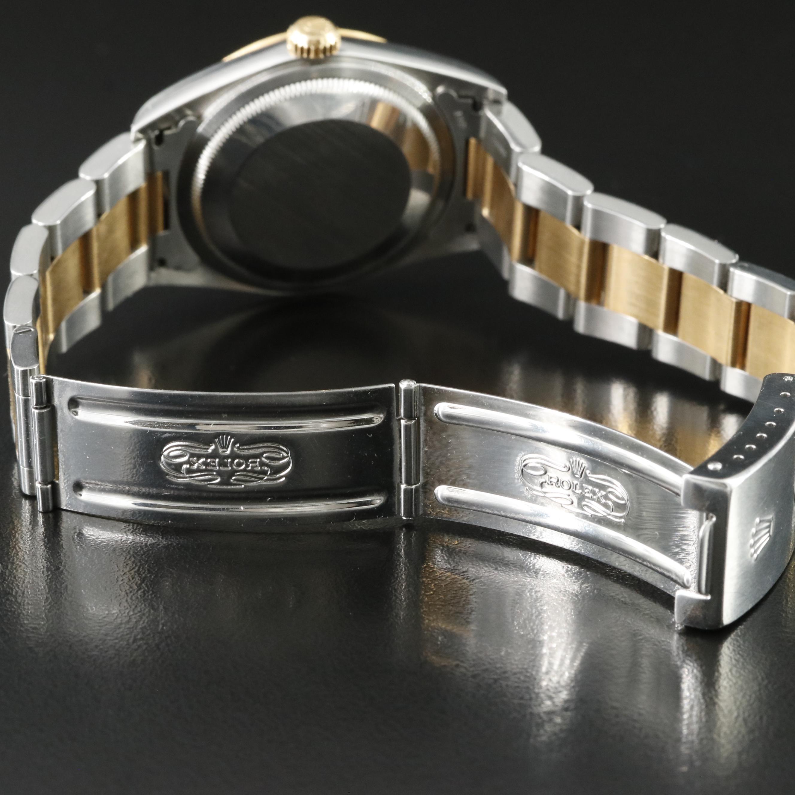 2000 Rolex 16203 Datejust White Roman Dial Watch